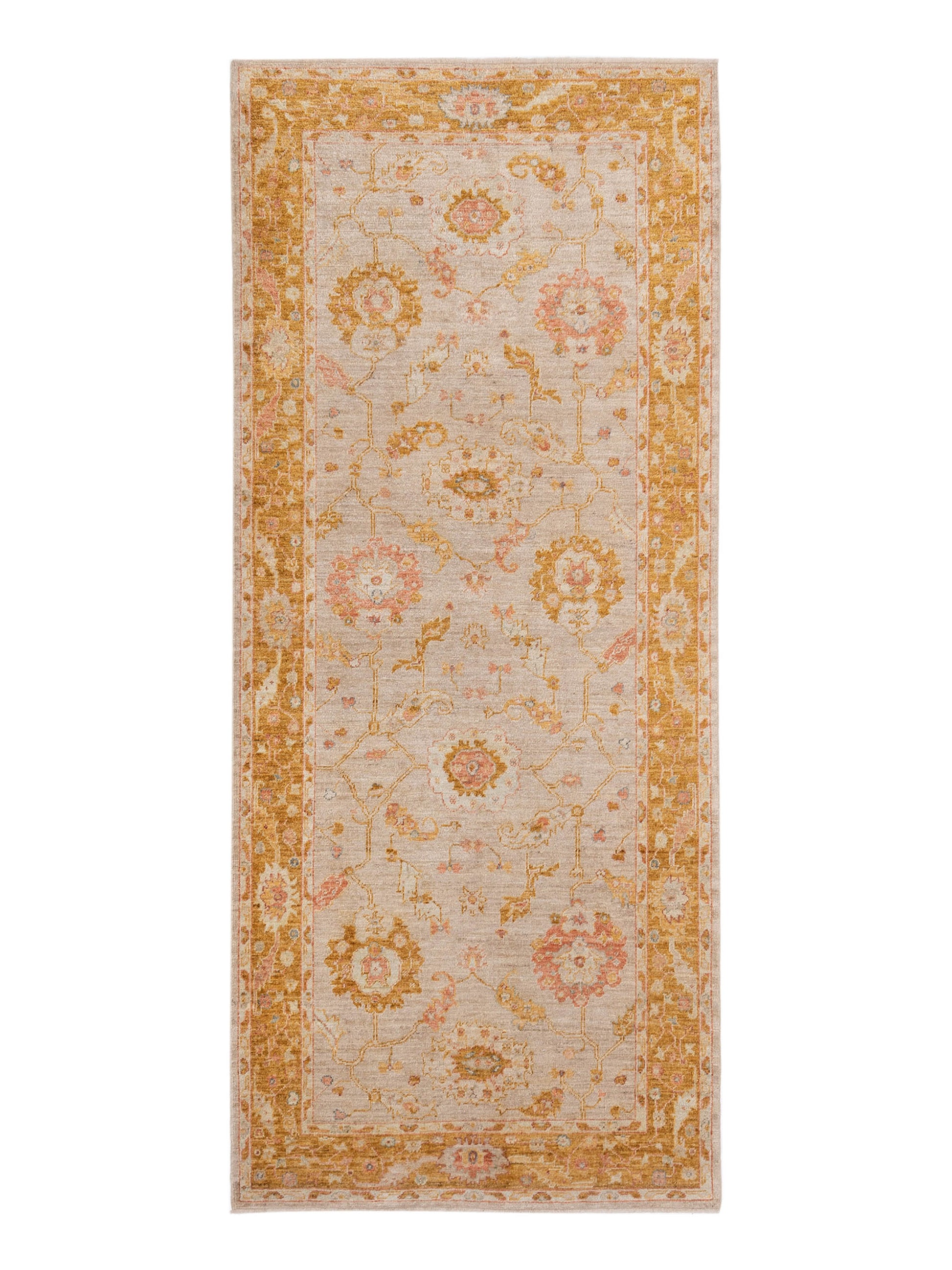 Anadol Angora Oushak  Camel Mustard Traditional