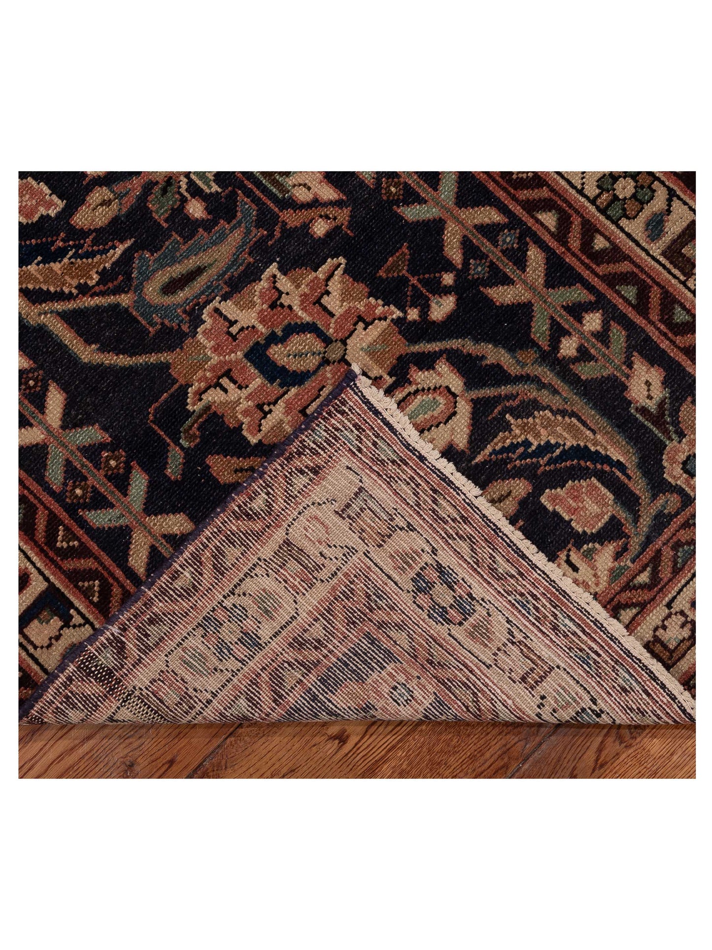 Antique Heirloom 147311 Charcoal Ivory 2.9x9.2 Hand Knotted Rug