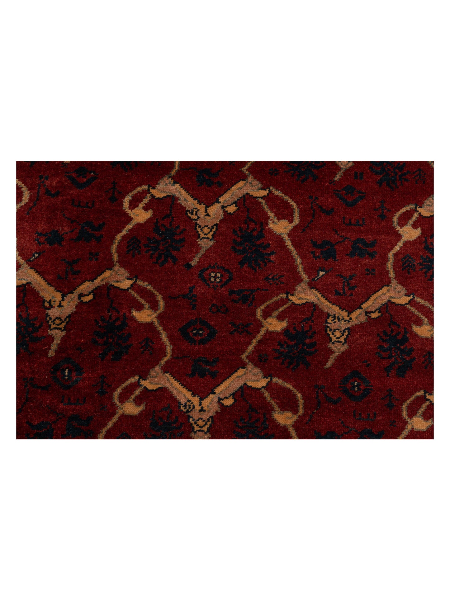Antique Loom 147343 Red Navy 6x8.2 Hand Knotted Rug