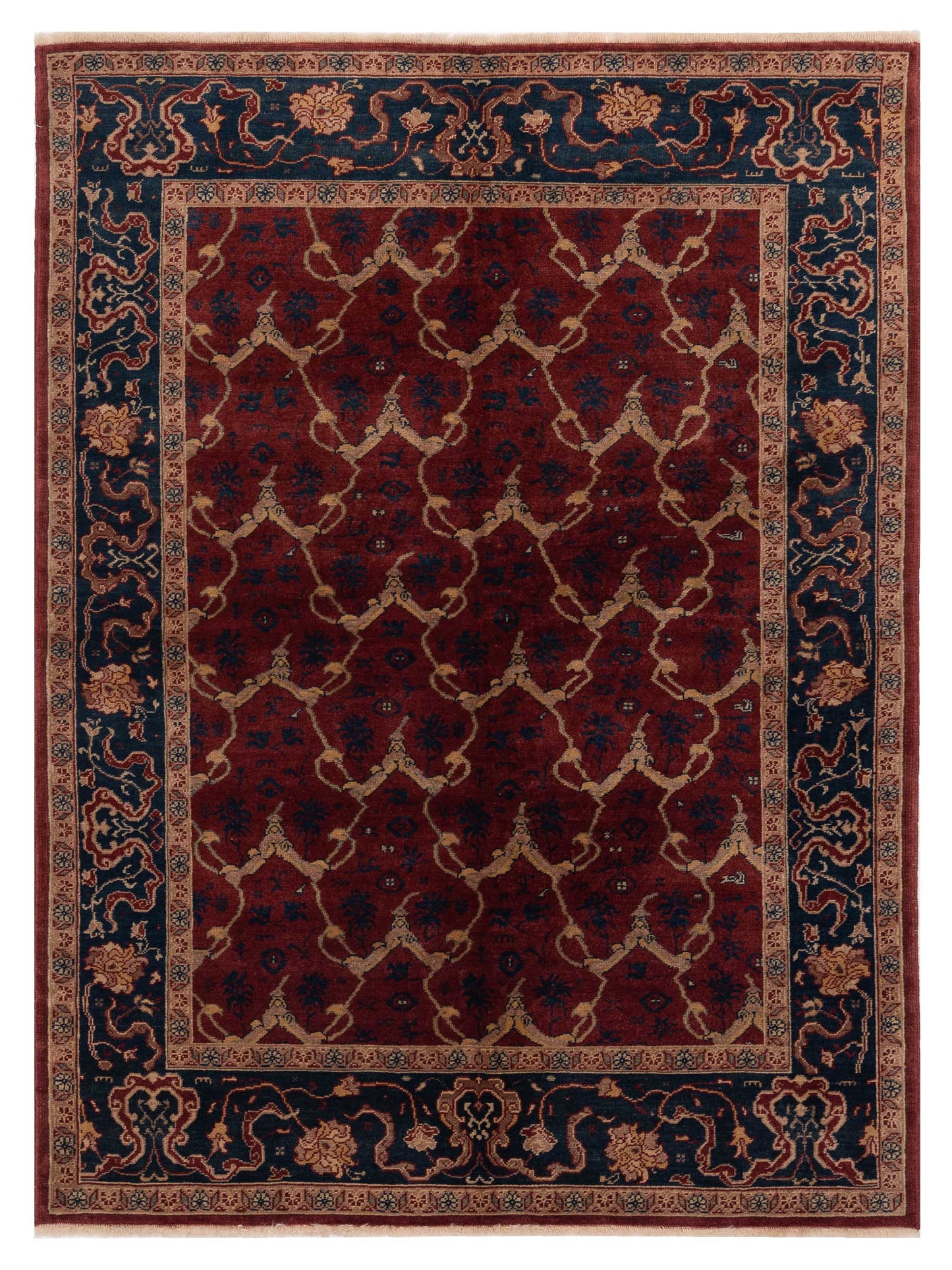 Pasha Antique Loom  Red Navy Traditional