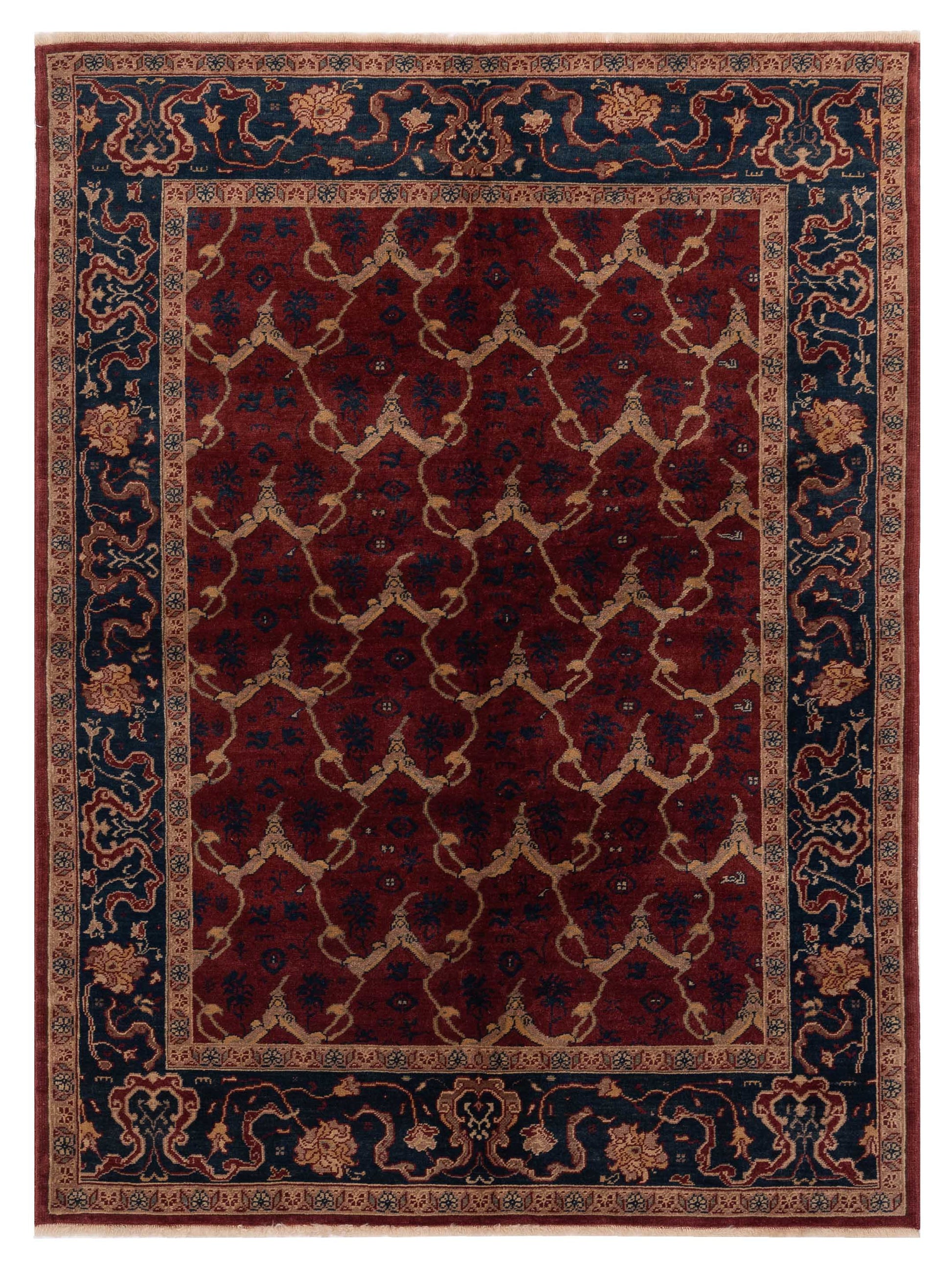 Pasha Antique Loom  Red Navy Traditional