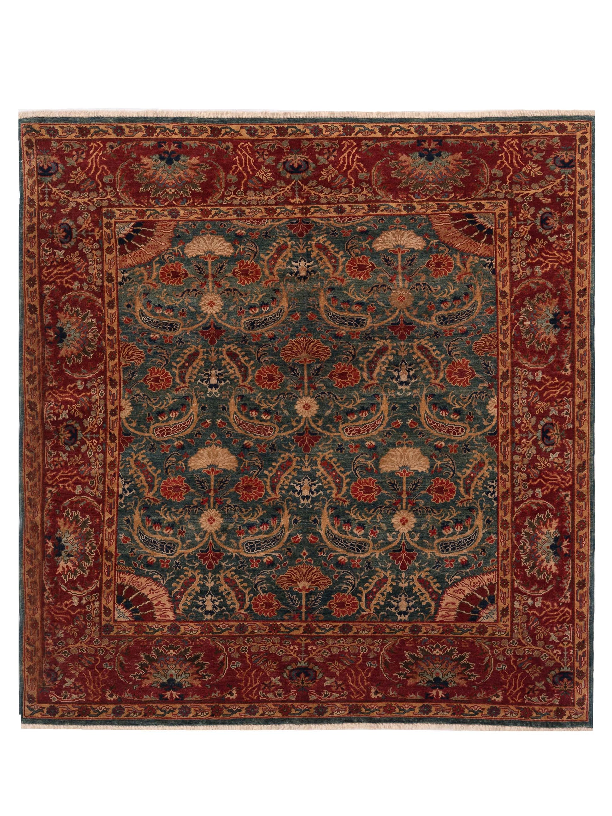 Pasha Antique Loom  Blue Red Traditional