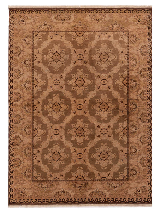 Pasha Antique Loom  Olive Brown Traditional