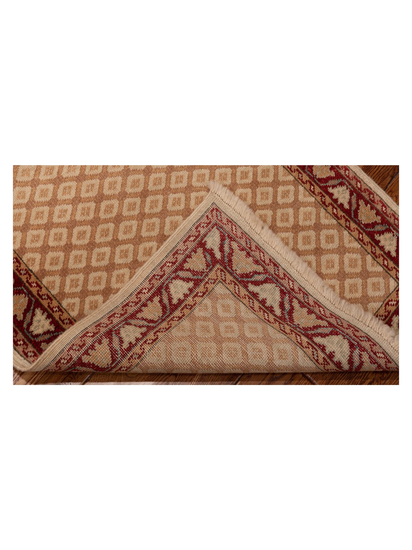 Antique Loom 147409 Brown Red 2.5x8.1 Hand Knotted Rug