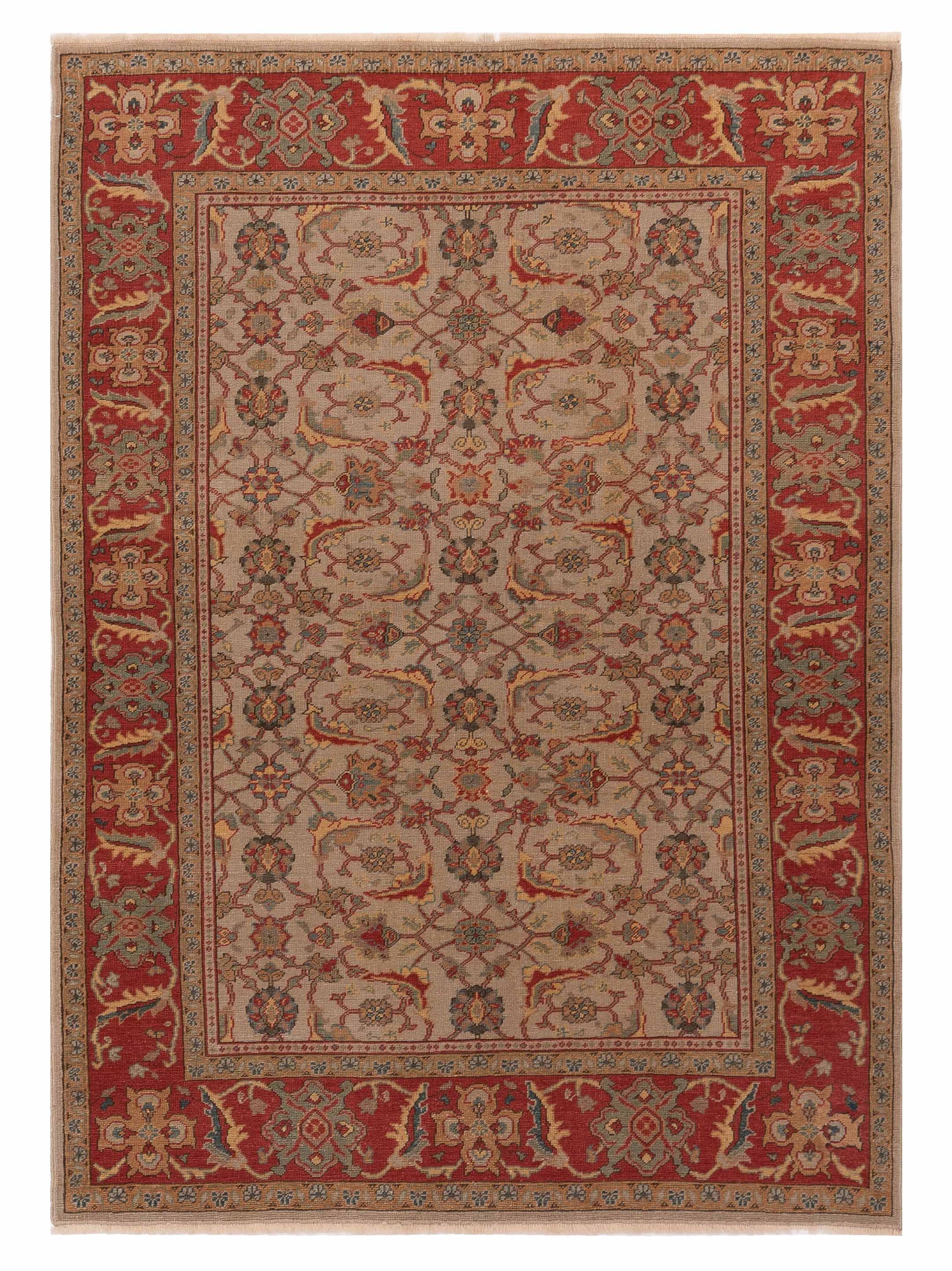 Pasha Antique Loom  Beige Red Traditional