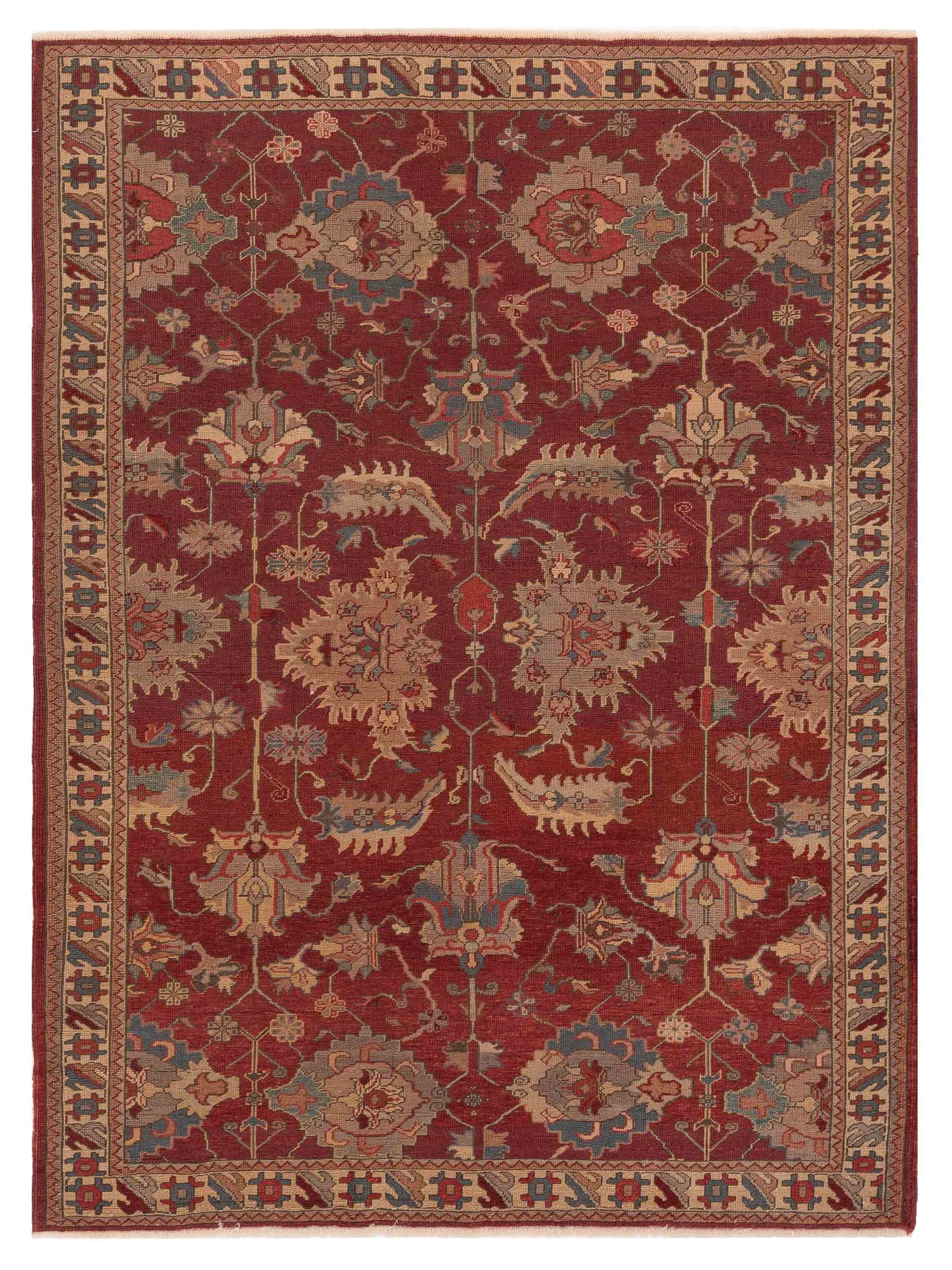 Pasha Antique Loom  Red Ivory Traditional