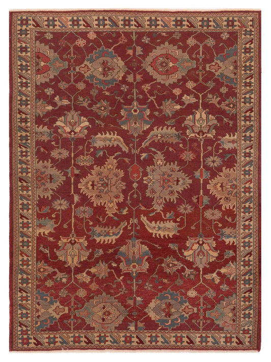 Pasha Antique Loom  Red Ivory Traditional