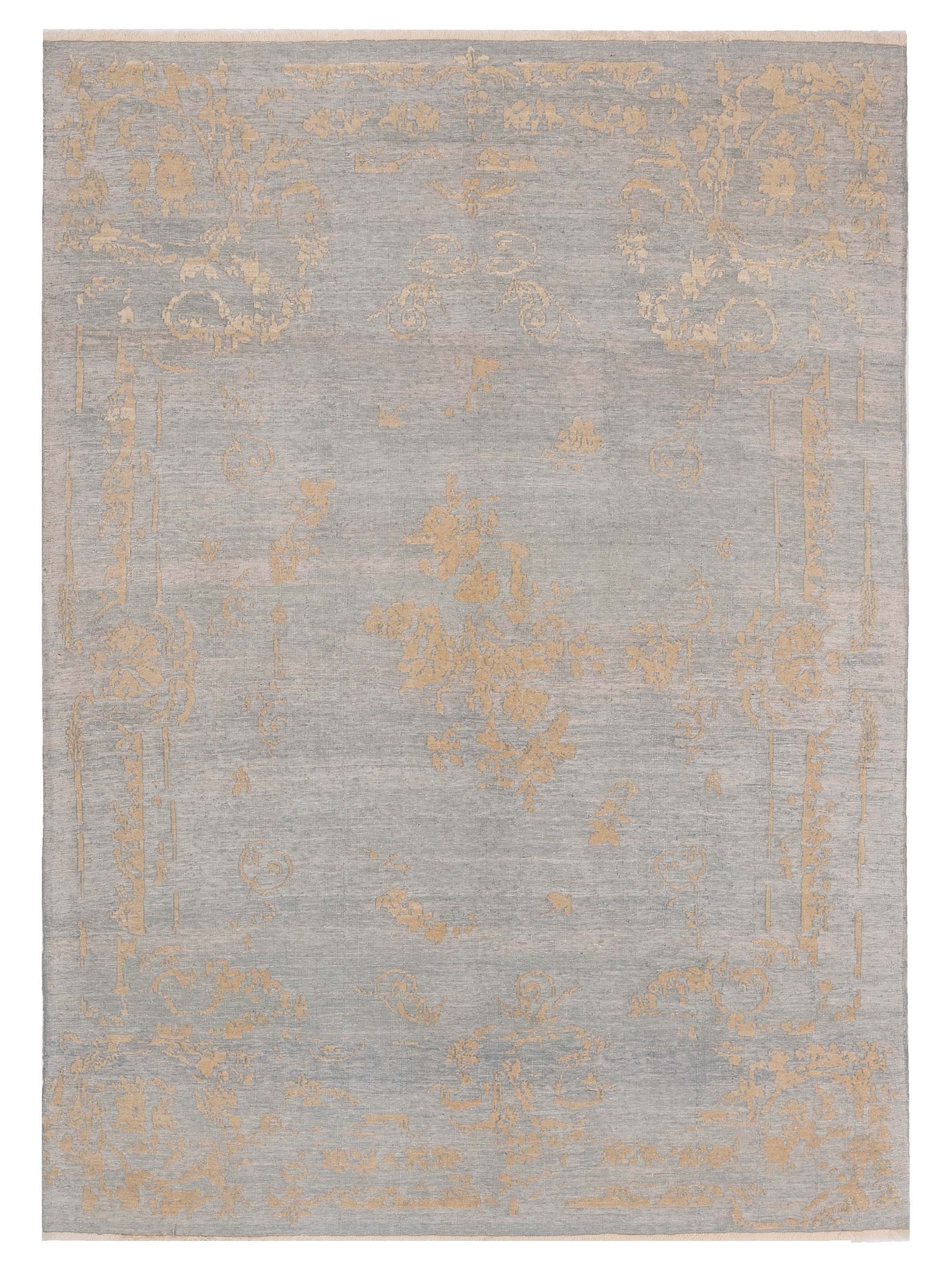 Pasha Defne  Ice Blue Ivory Transitional