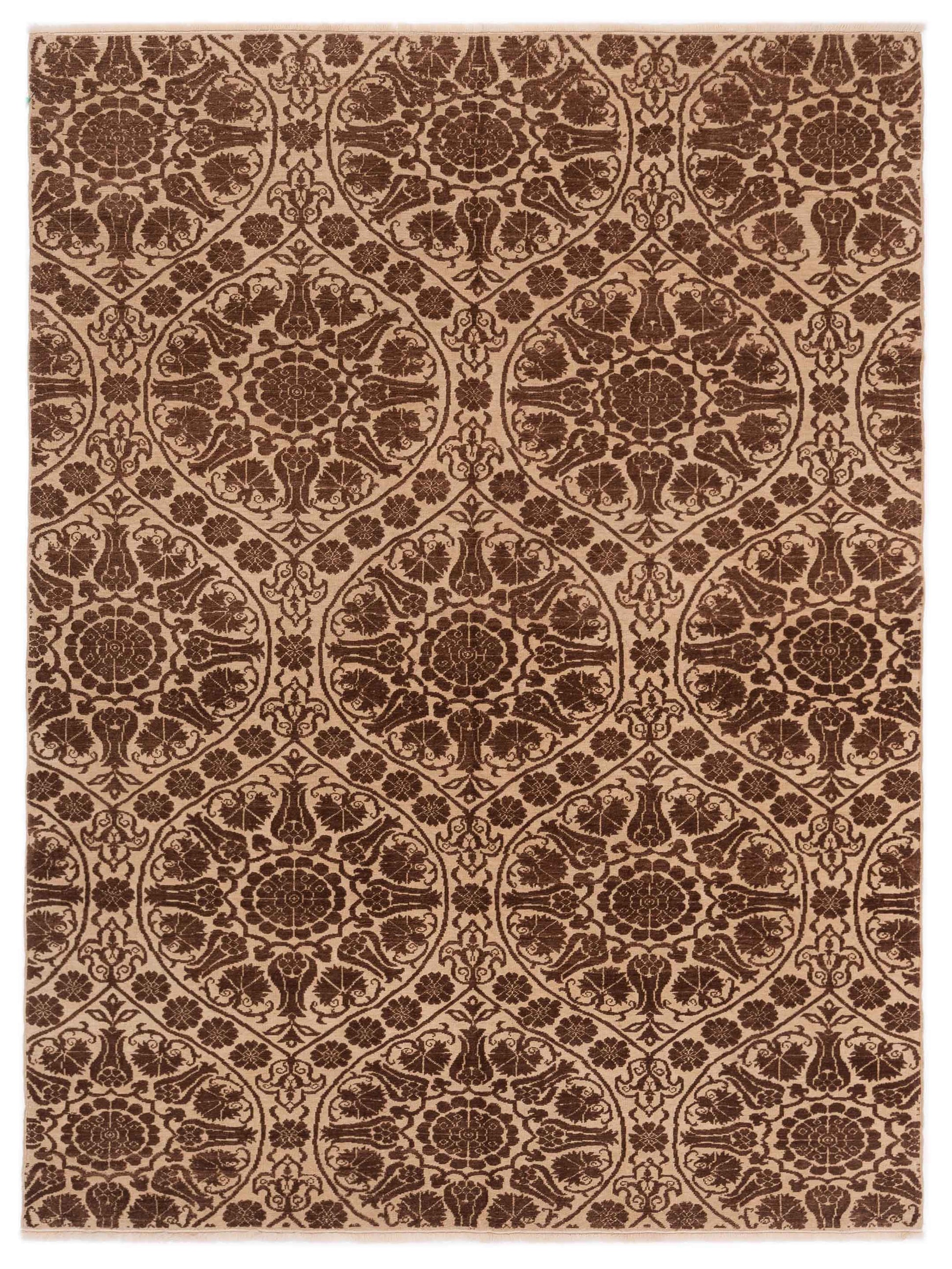 Pasha Defne  Ivory Dark Brown Transitional