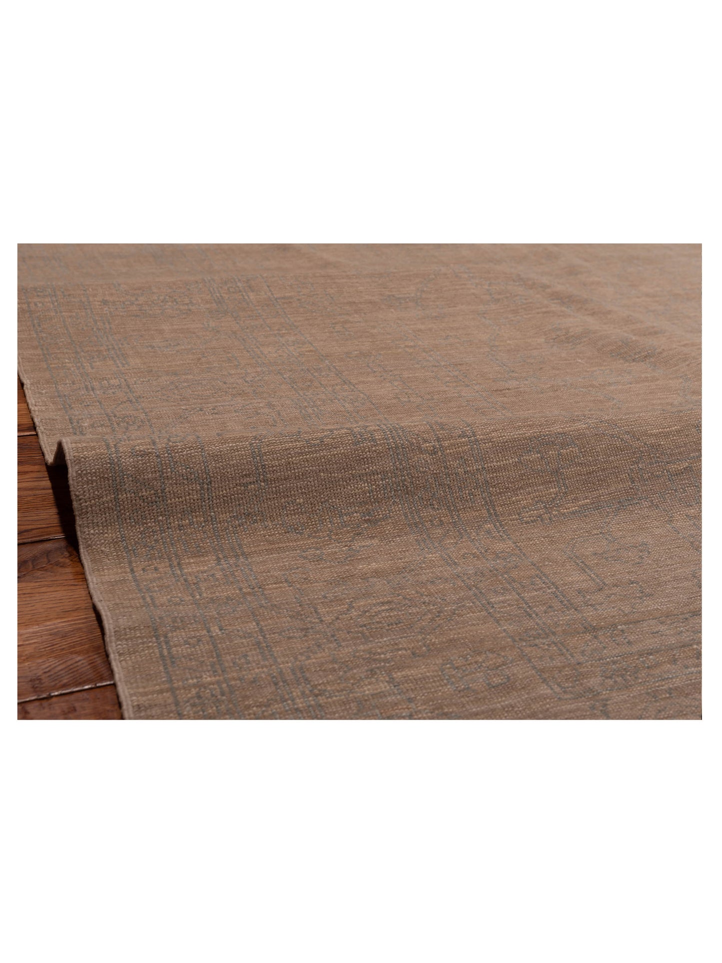 Defne Agate Silver Ice Blue 6.6x9.8  Hand Knotted Rug