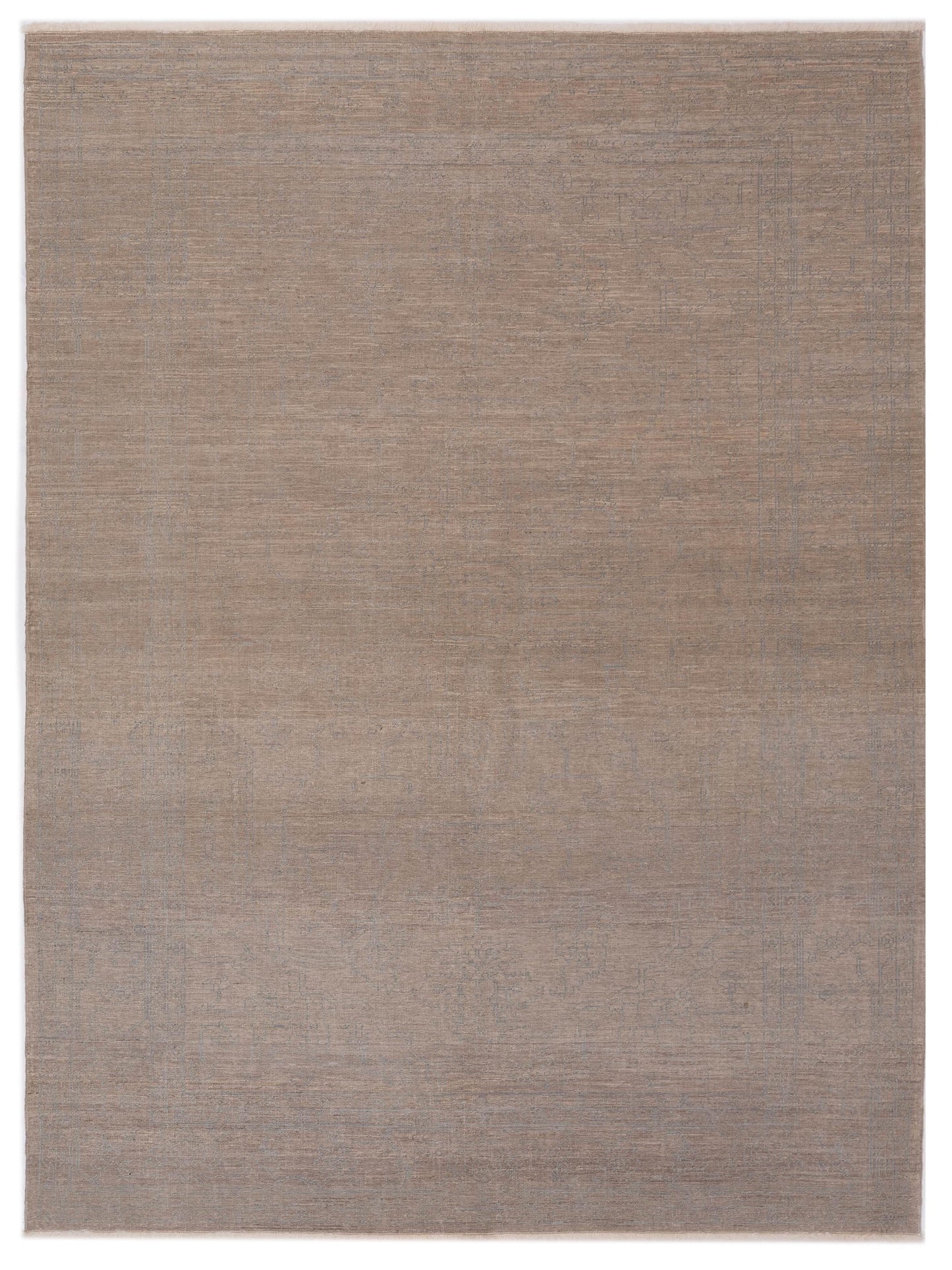Defne Agate Silver Ice Blue 6.6x9.8  Hand Knotted Rug