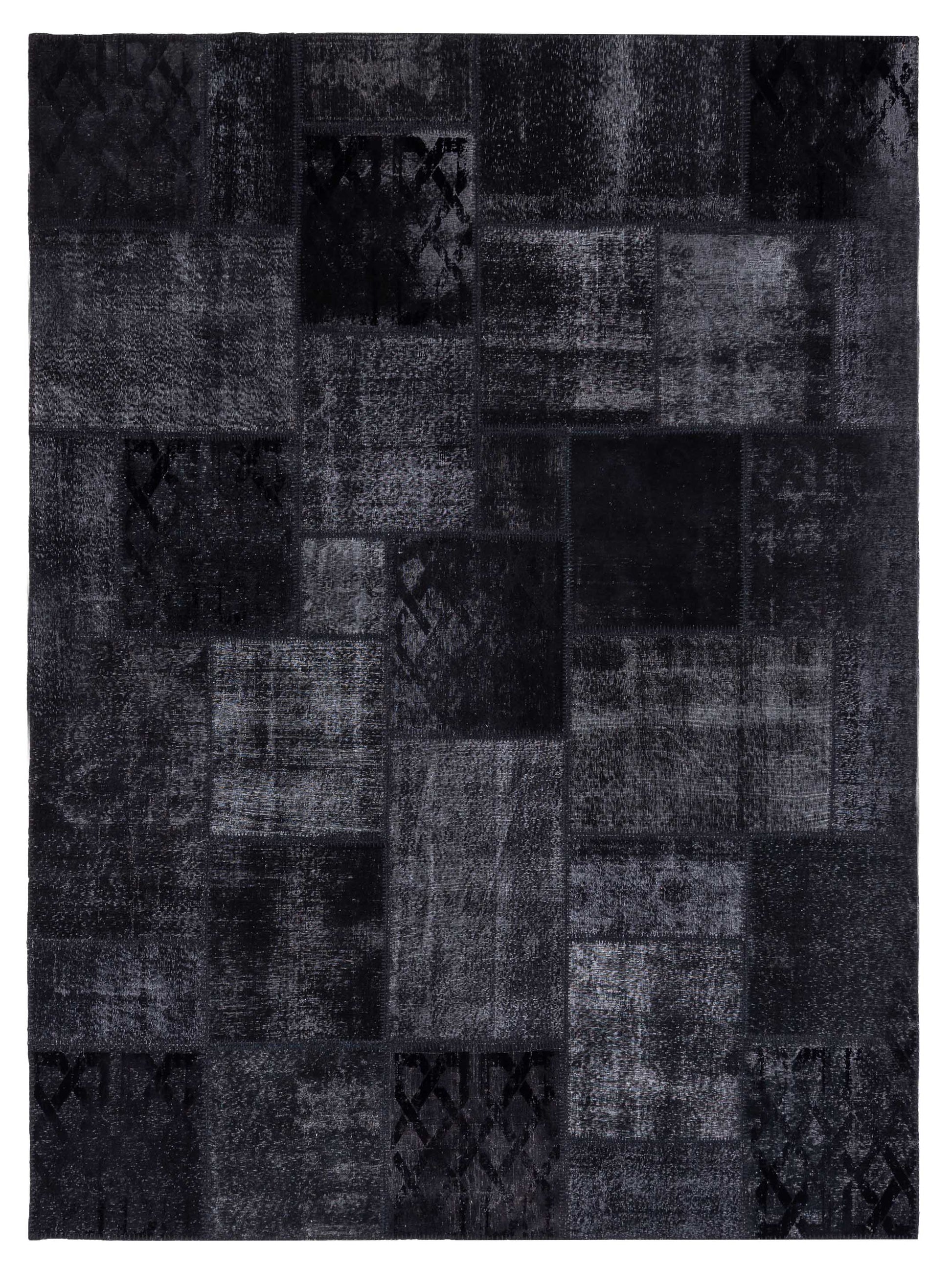 Pasha Turkish Vestige Patchwork  Black  Contemporary