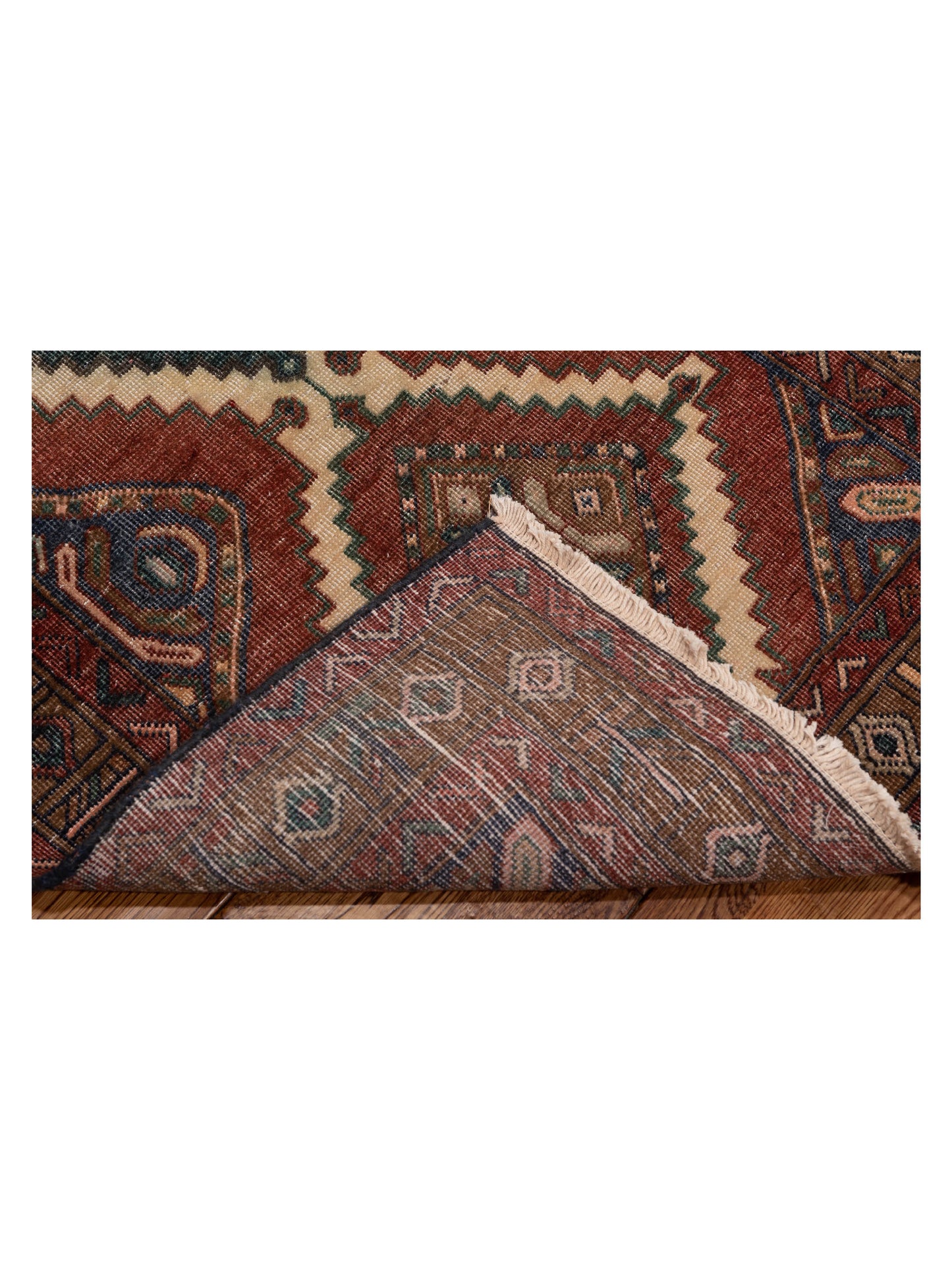 Antique Heirloom 147656 Red Brown 2.8x9.5 Hand Knotted Rug