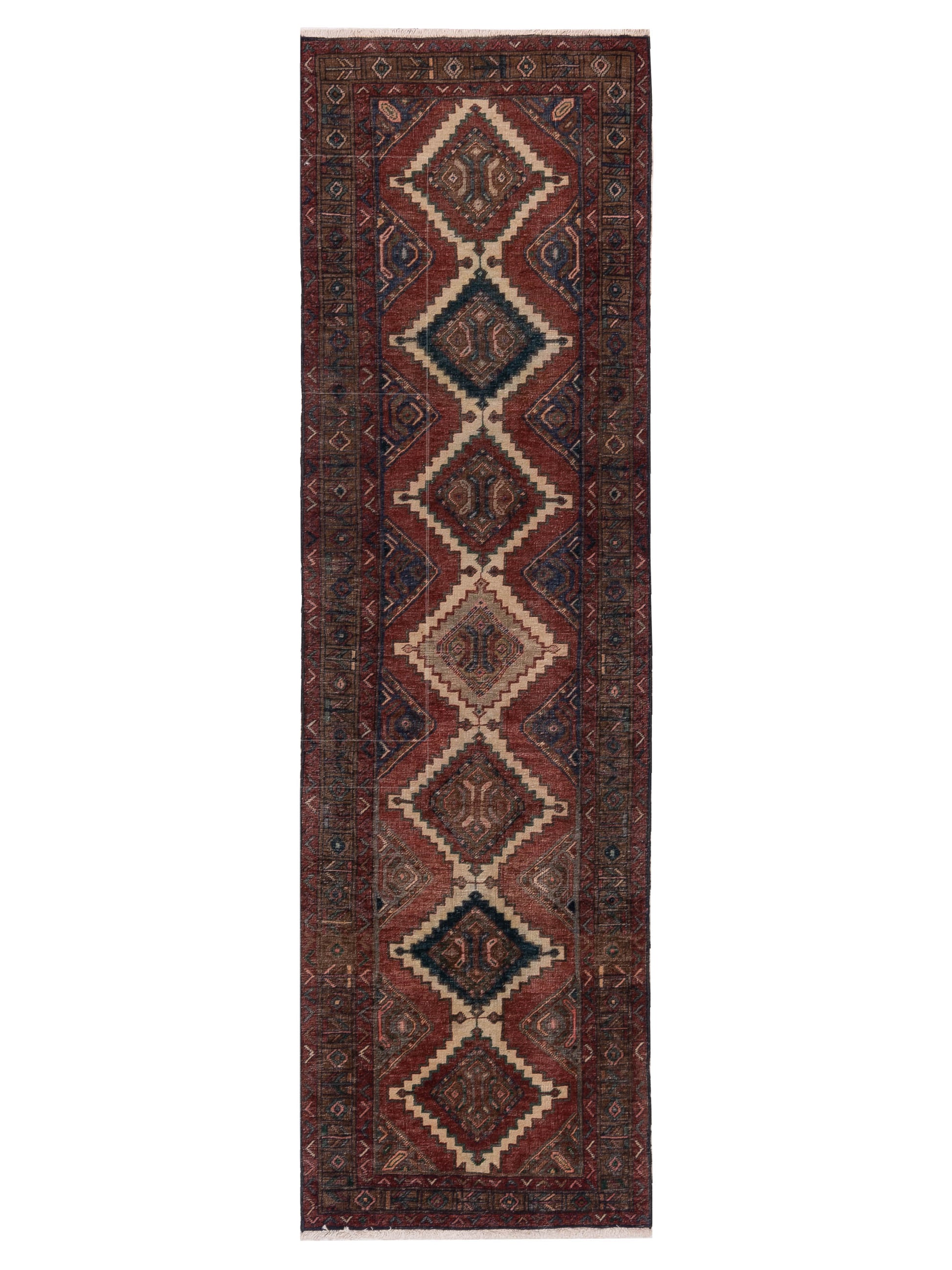 Pasha Antique Heirloom  Red Brown Traditional