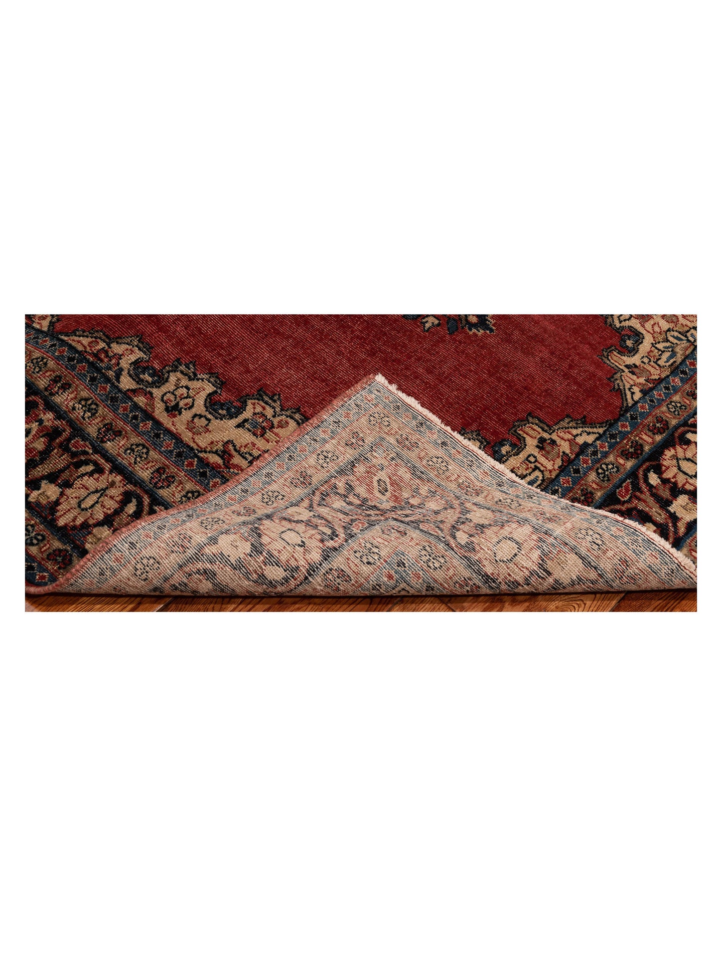 Antique Heirloom 147742 Red Navy 5x6.5 Hand Knotted Rug