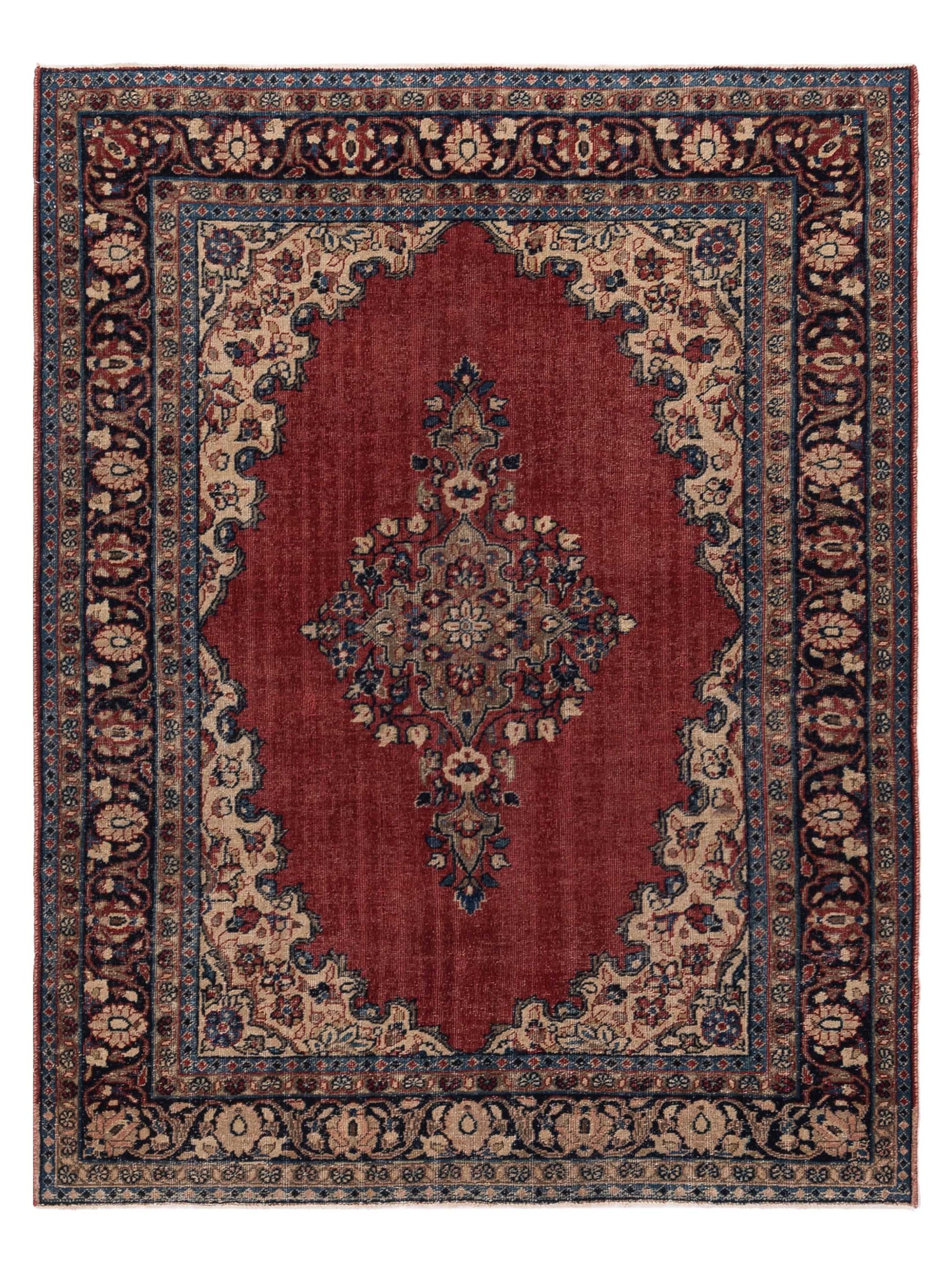 Pasha Antique Heirloom  Red Navy Traditional