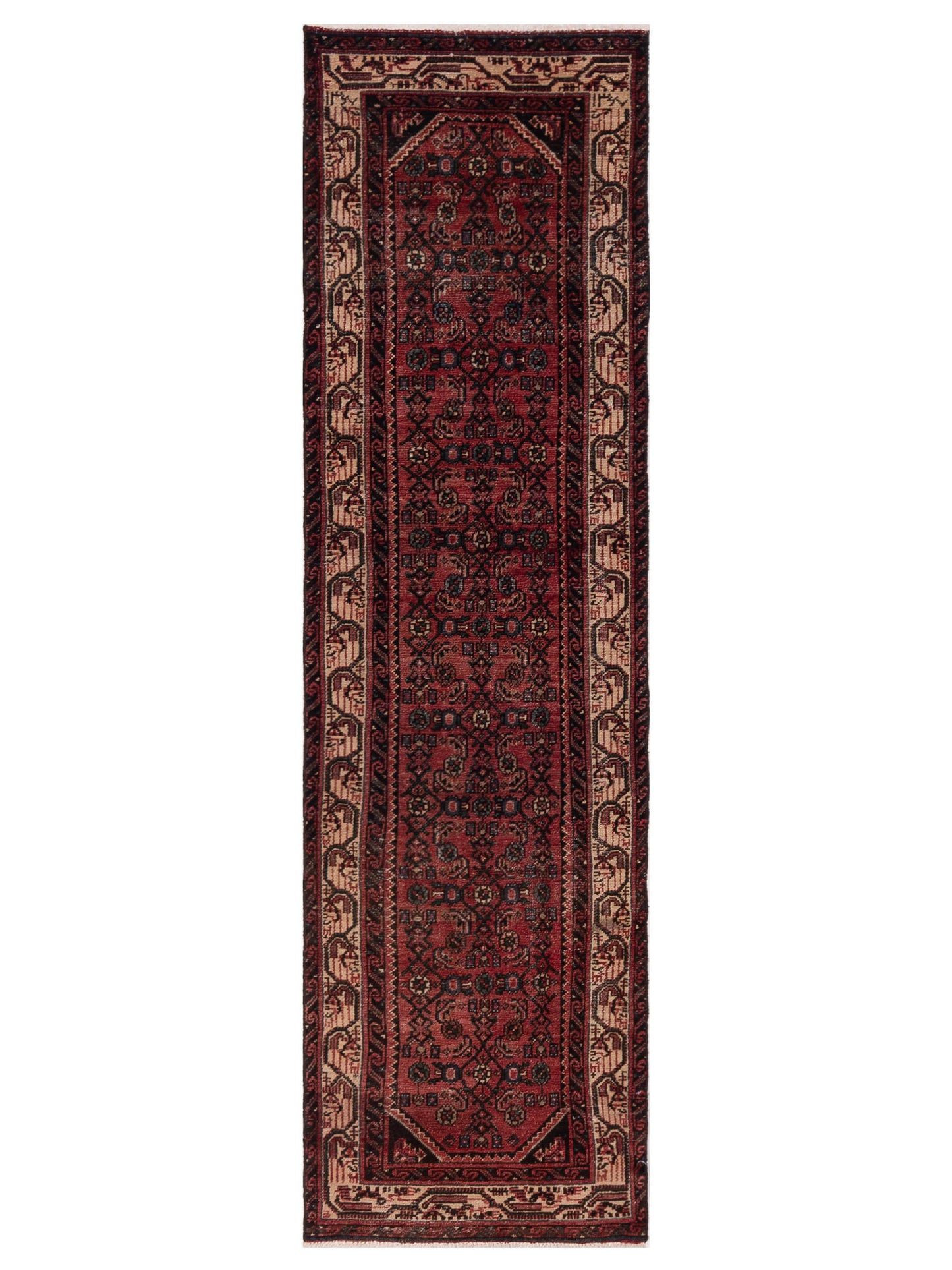 Pasha Antique Heirloom  Red Ivory Traditional