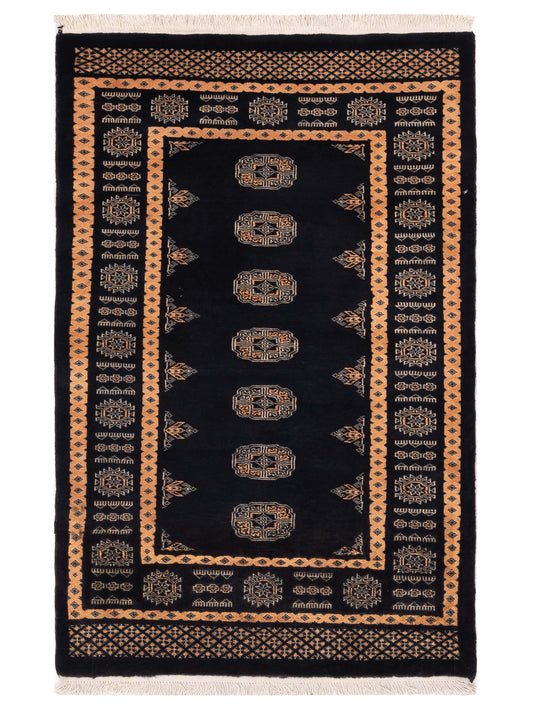 Nomad Bokhara  Black Black Traditional