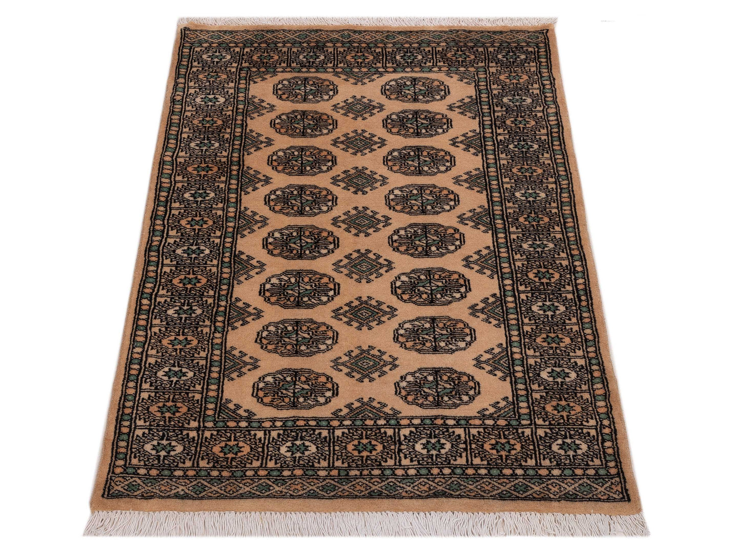 Bokhara 147877 Beige Beige 3.1x4.7 Hand Knotted Rug