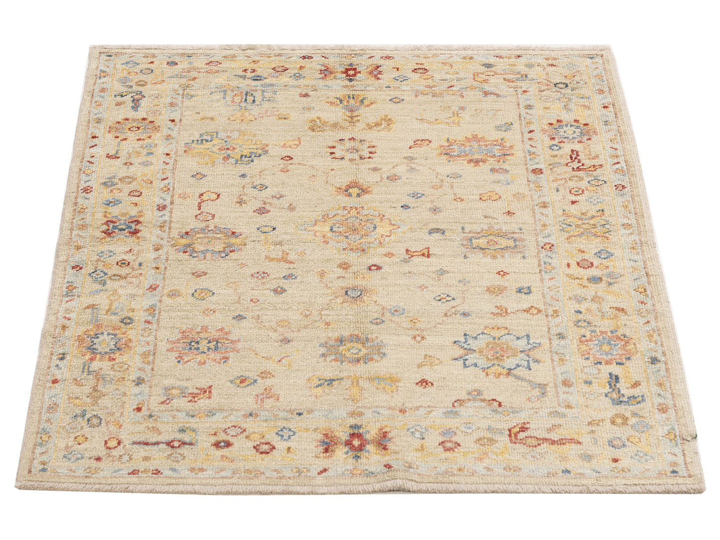Bokhara 147963 Ivory Ivory 2.7x10.4 Hand Knotted Rug