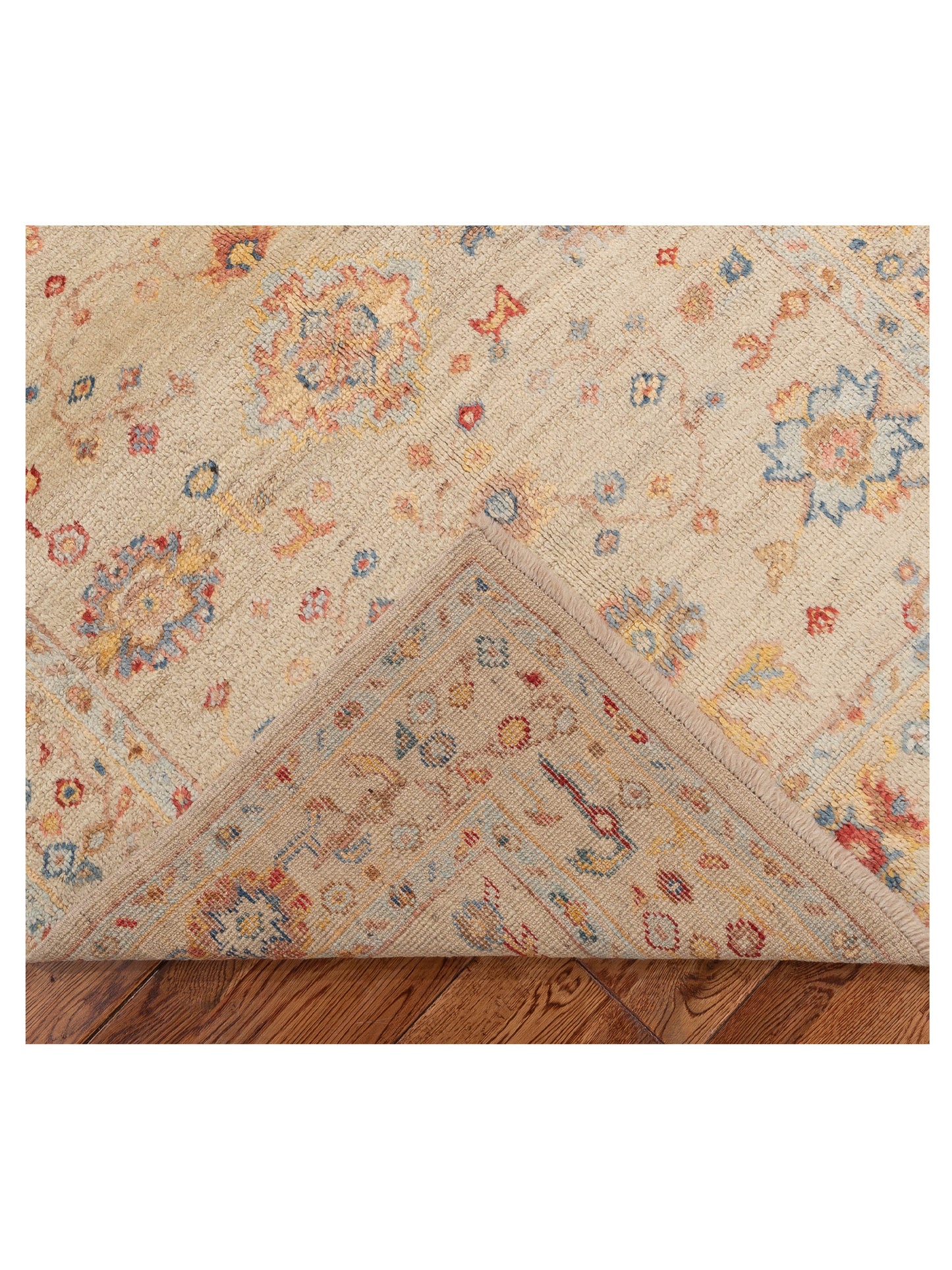 Bokhara 147963 Ivory Ivory 2.7x10.4 Hand Knotted Rug