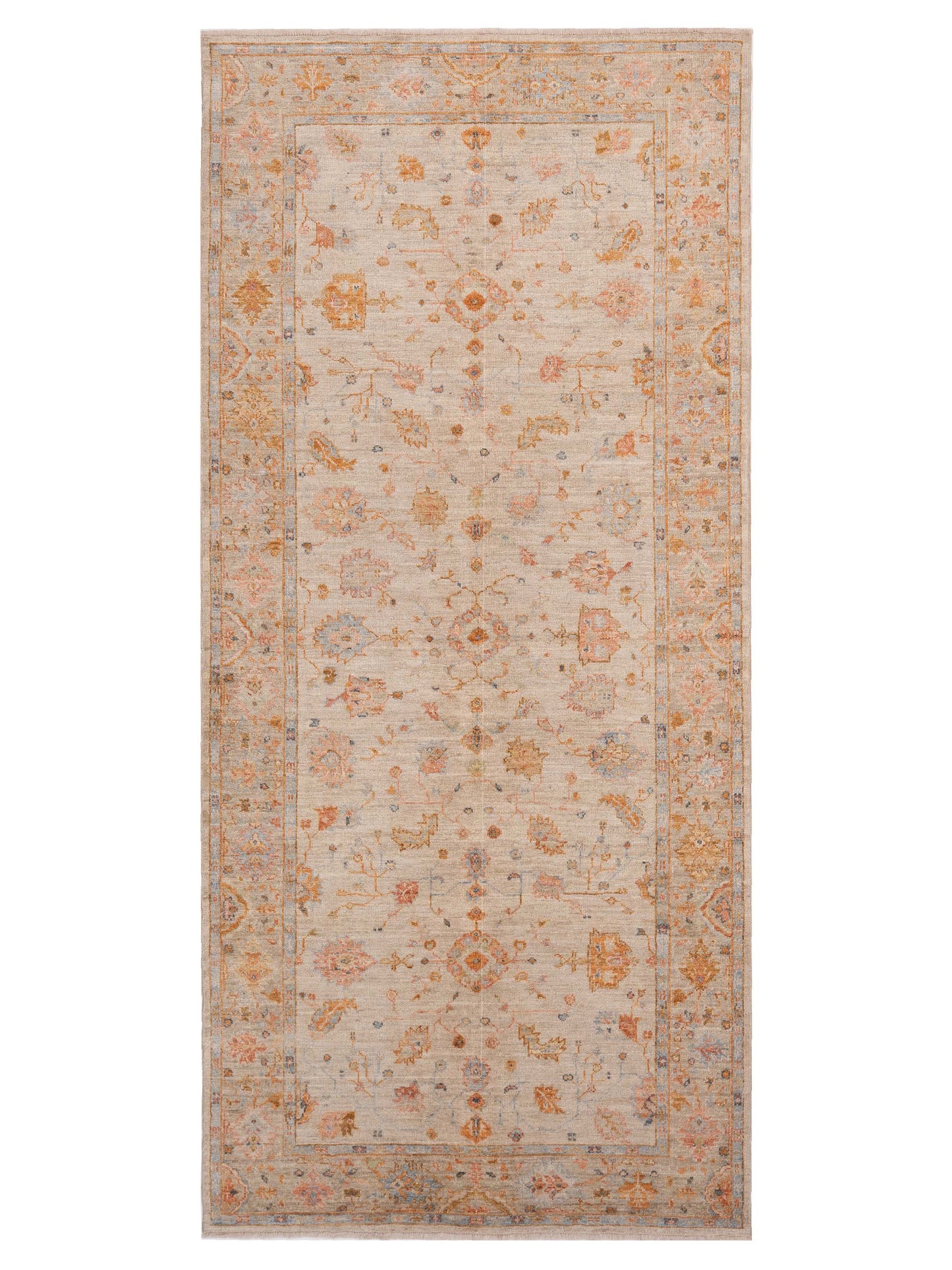 Anadol Angora Oushak  Ivory Silver Traditional