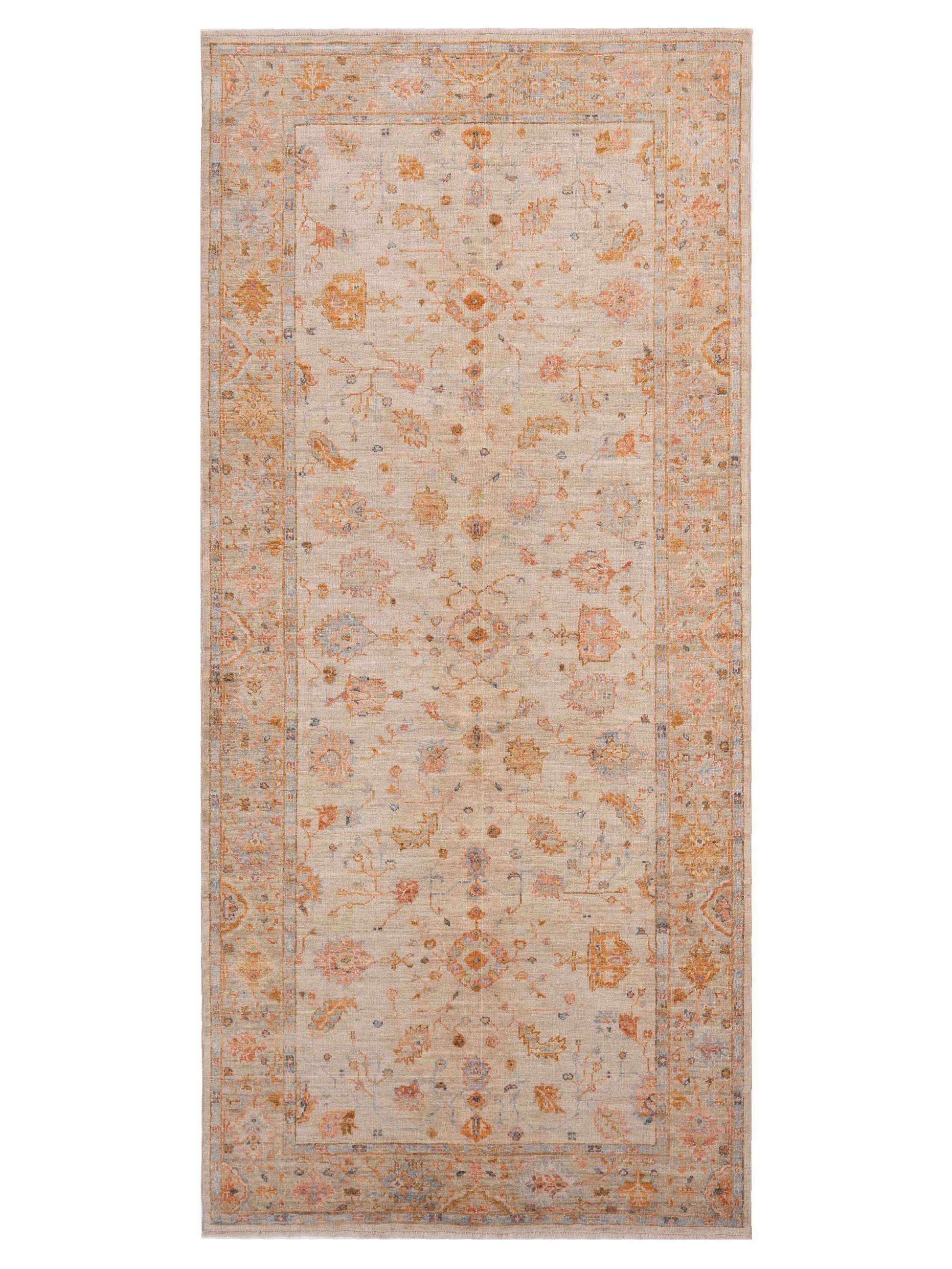 Anadol Angora Oushak  Ivory Silver Traditional