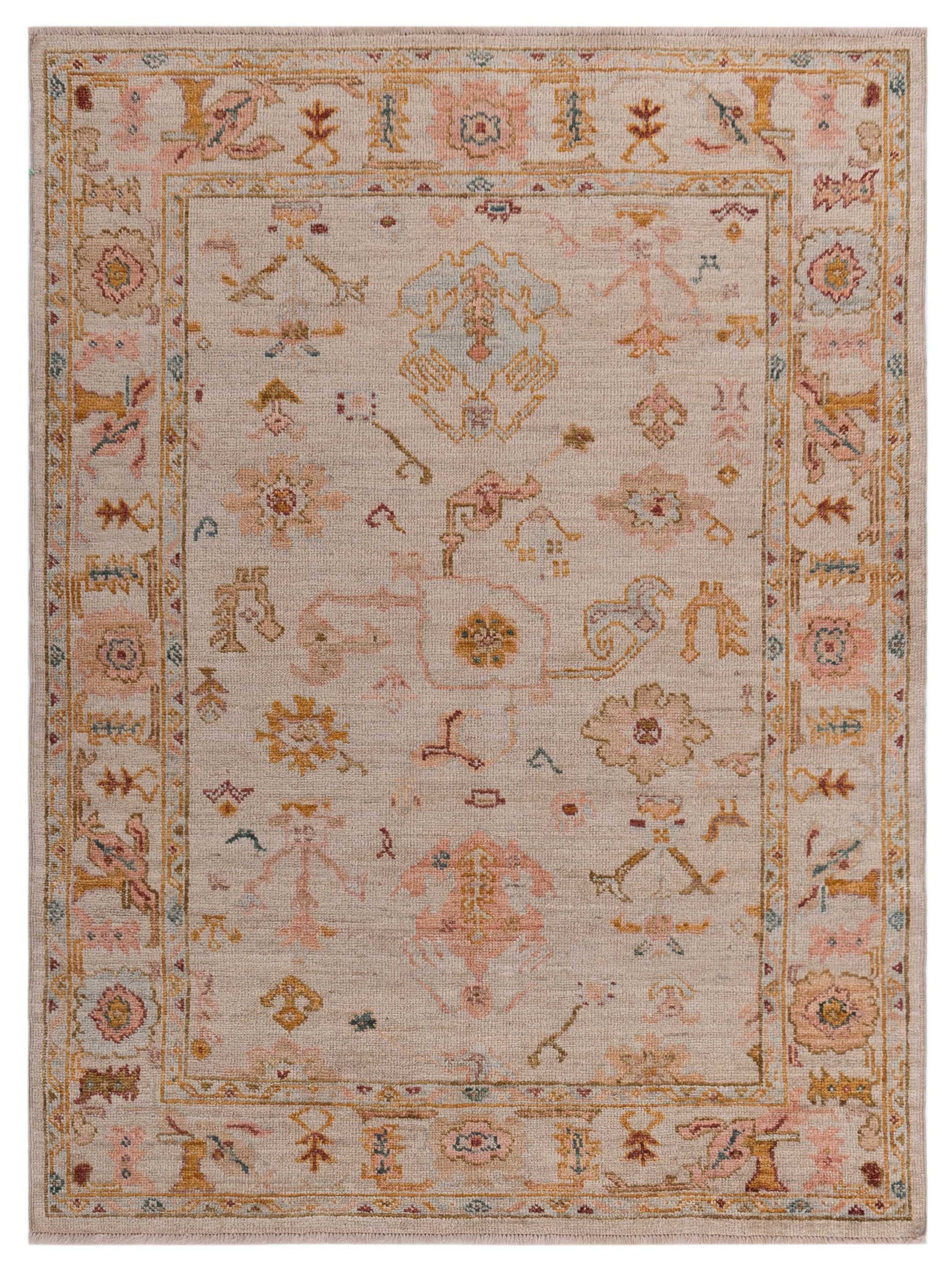 Anadol Angora Oushak  Ivory Ivory Traditional