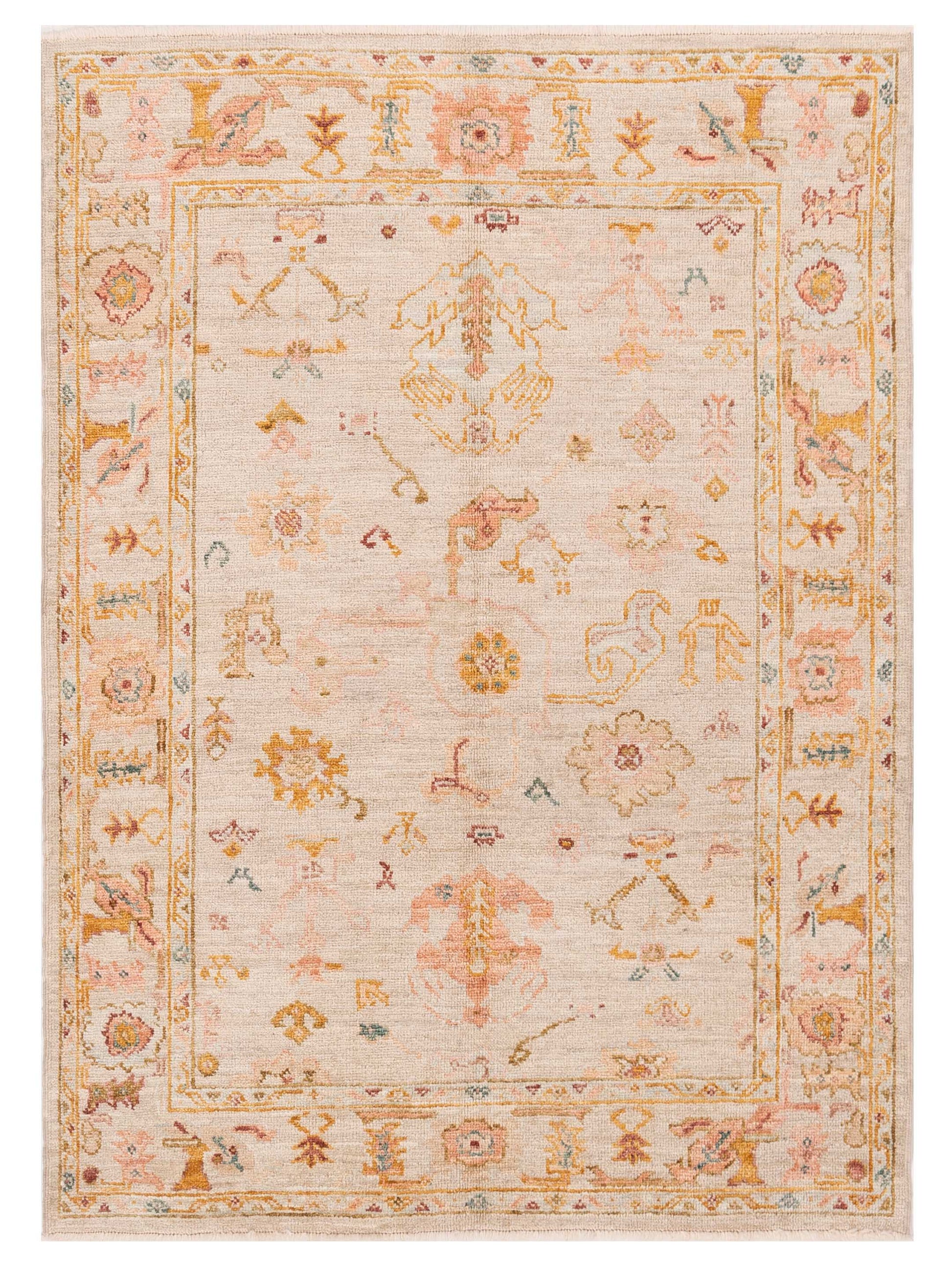 Anadol Angora Oushak  Ivory Ivory Traditional