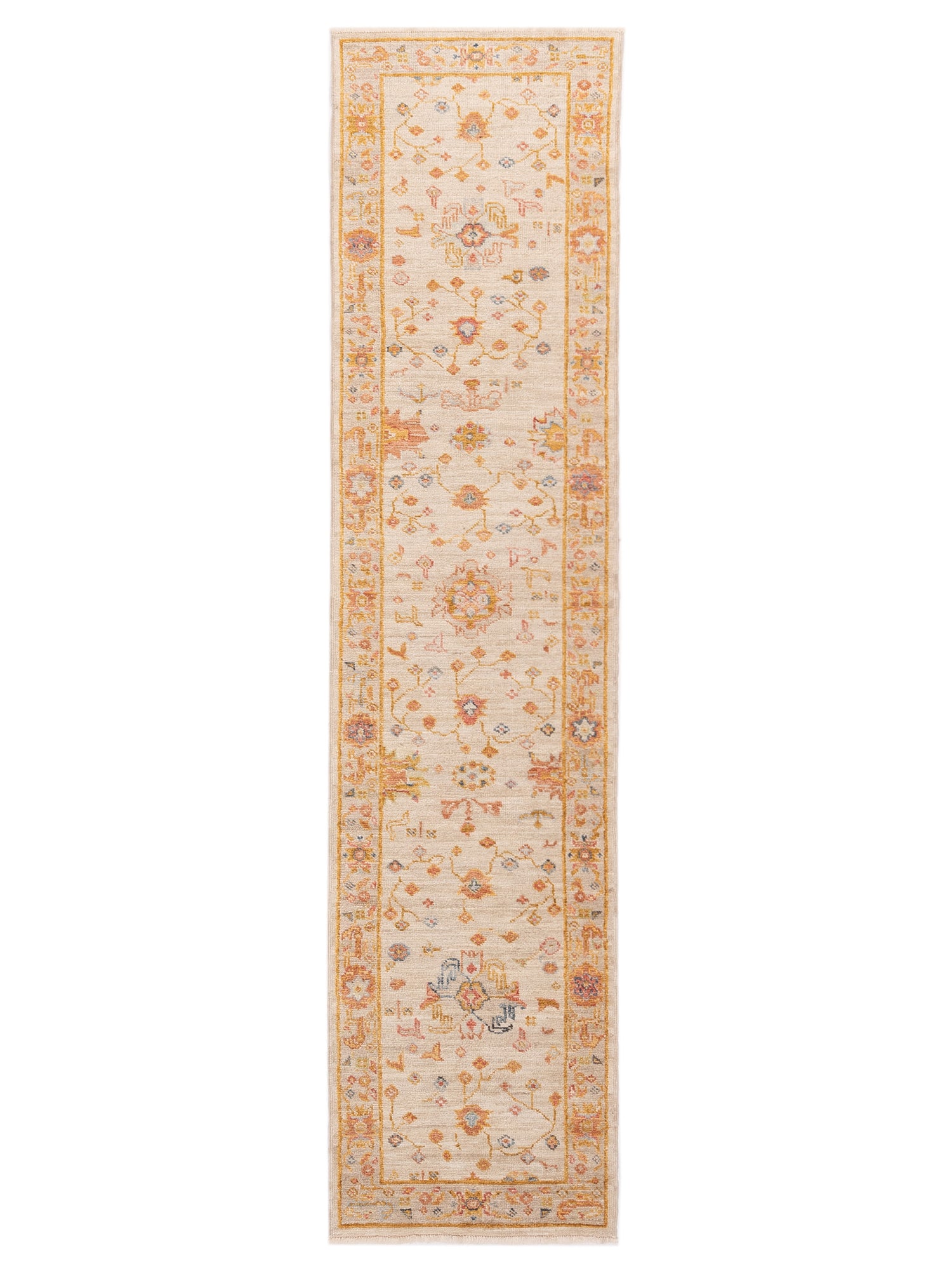 Anadol Angora Oushak  Ivory Silver Traditional
