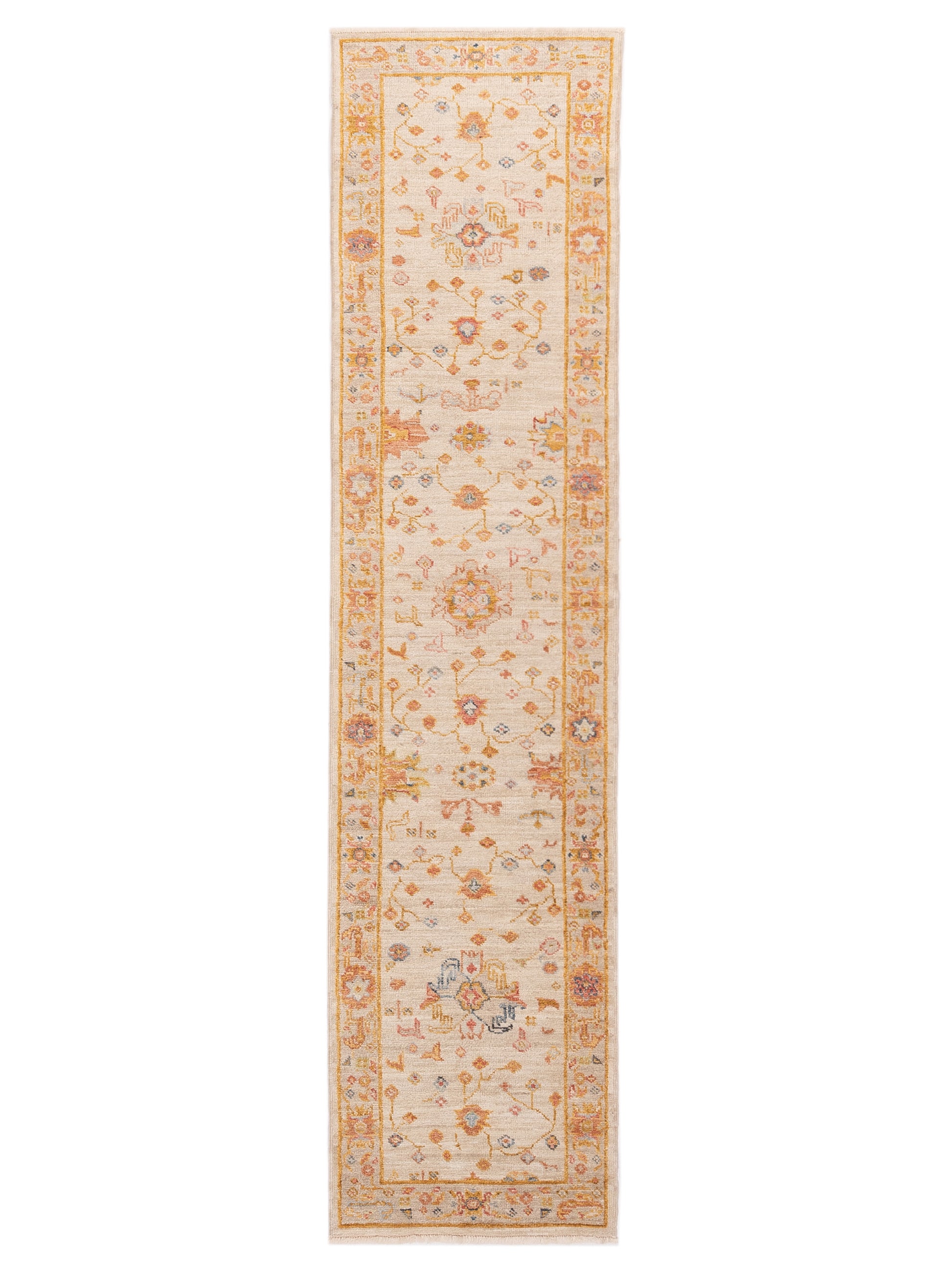 Anadol Angora Oushak  Ivory Silver Traditional