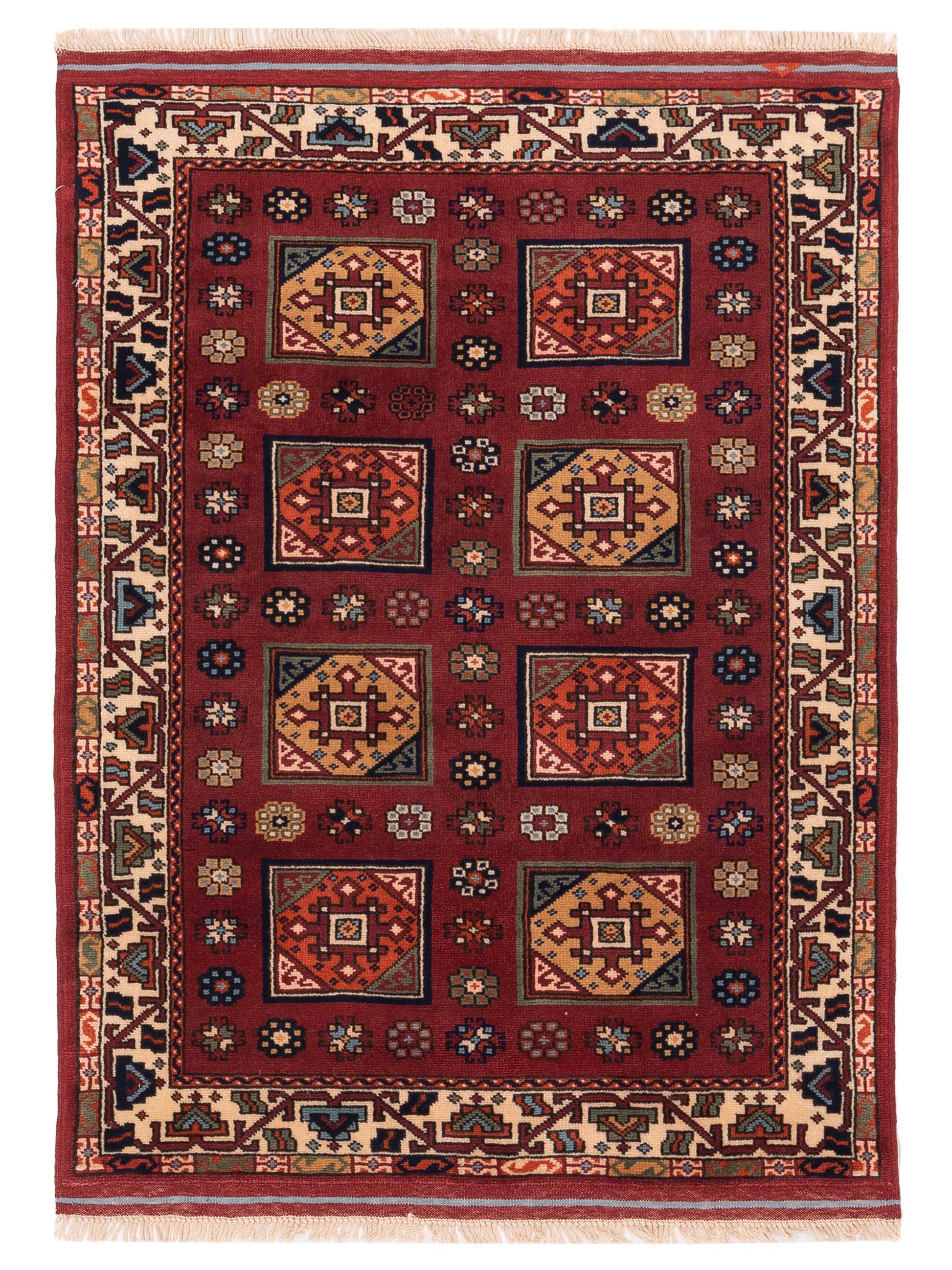 Pasha Turkish Shirwan  Red Ivory Traditional