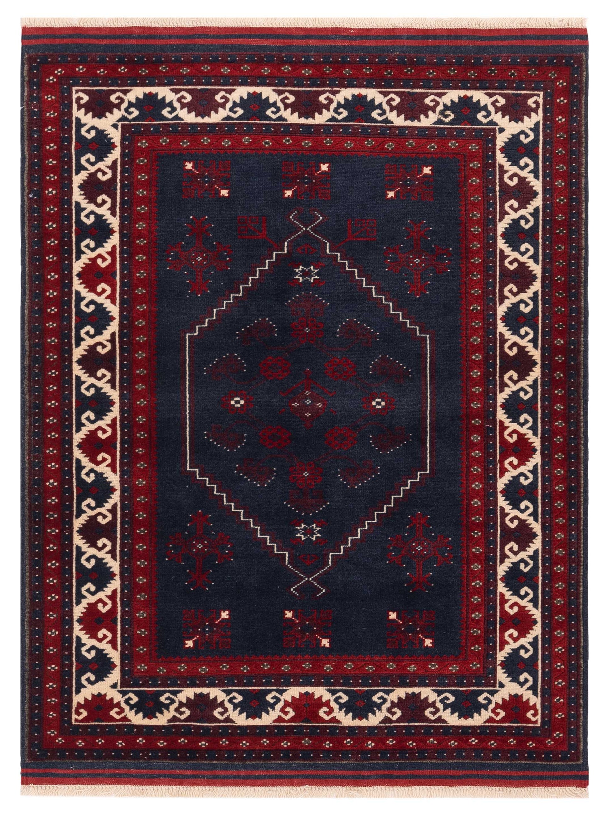 Pasha Turkish Shirwan  Charcoal Ivory Traditional
