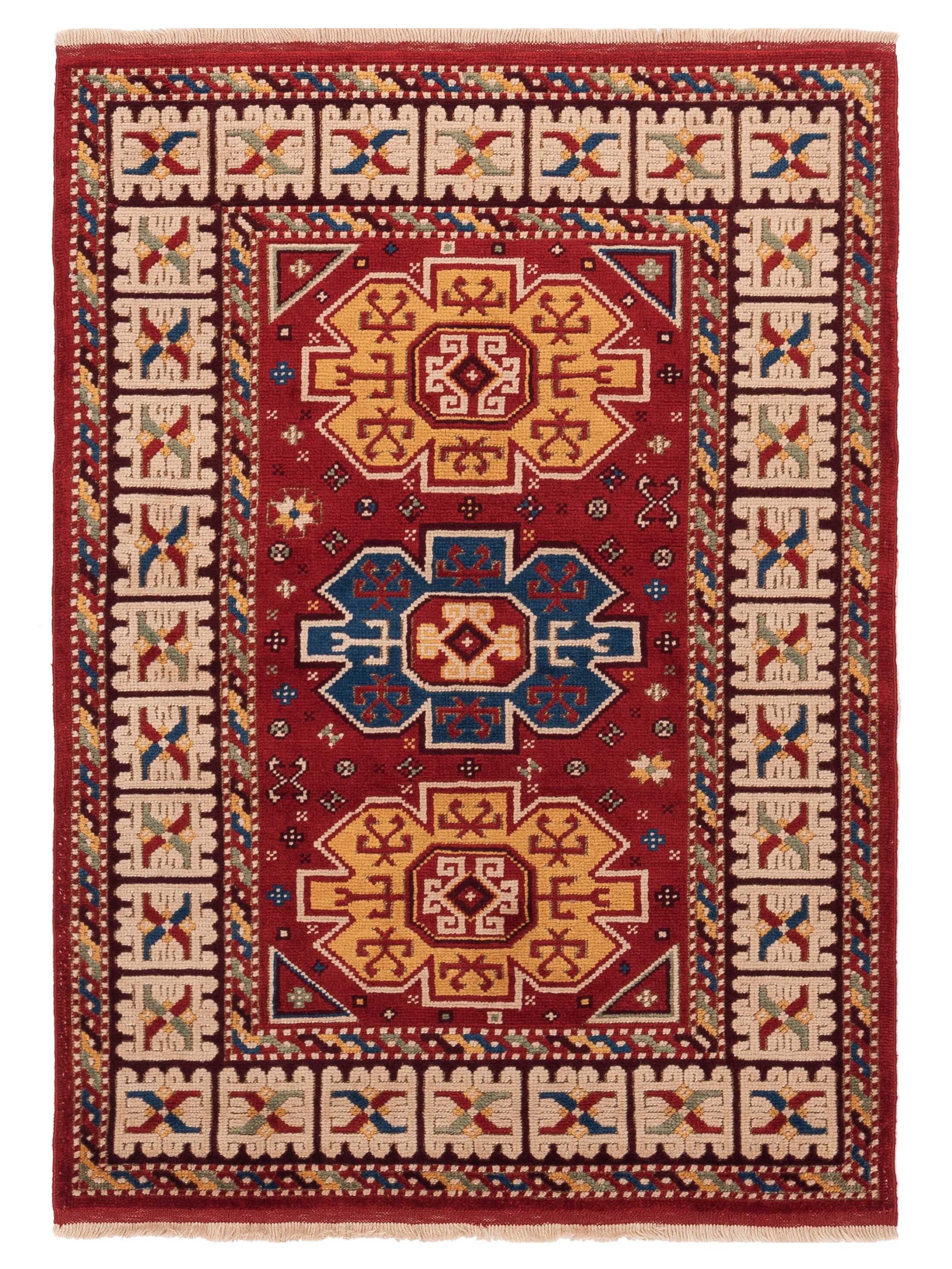 Pasha Turkish Shirwan  Red Ivory Traditional