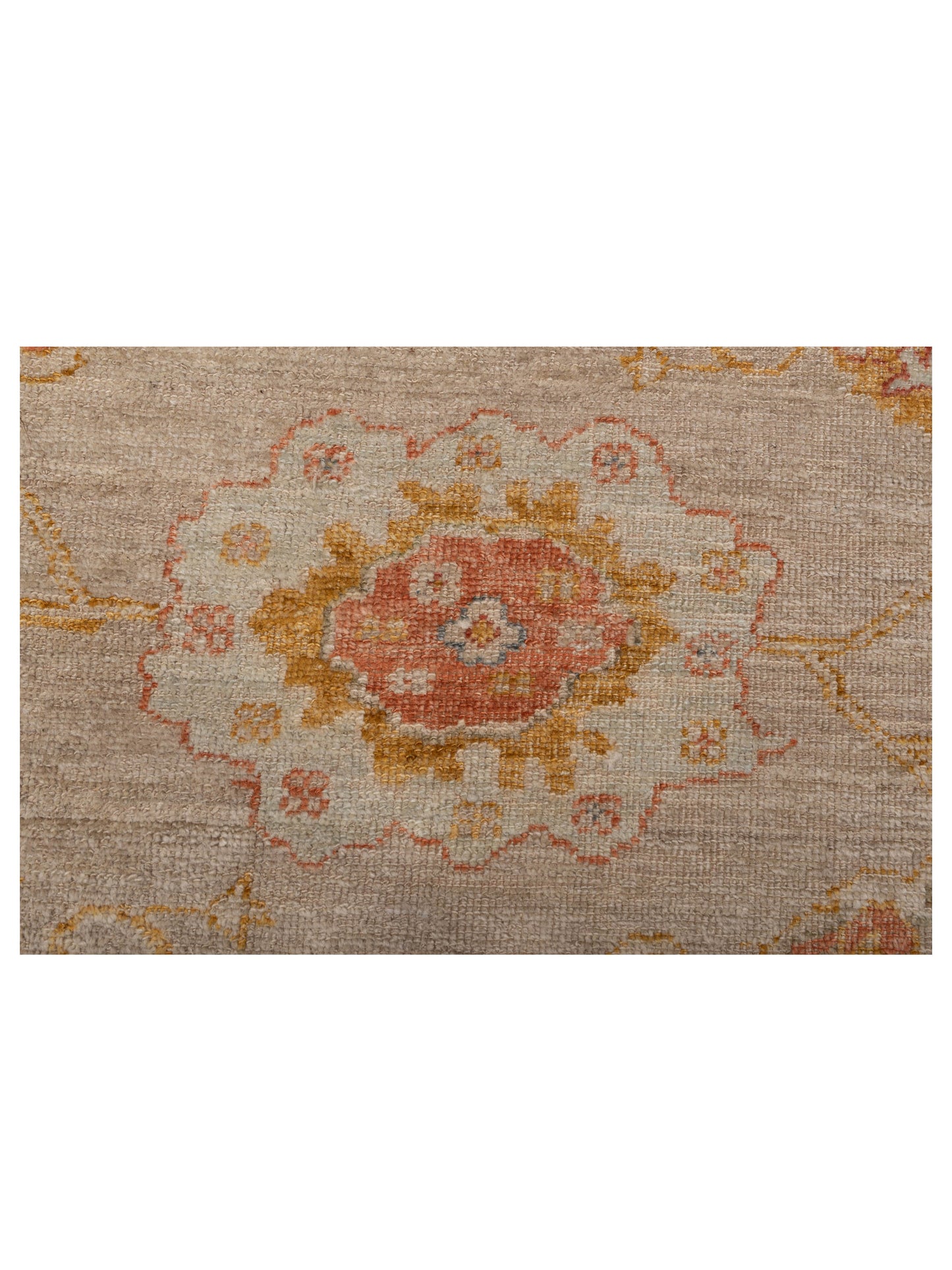 Angora Oushak 148425 Silver Mustard 7.11x9.8 Hand Knotted Rug