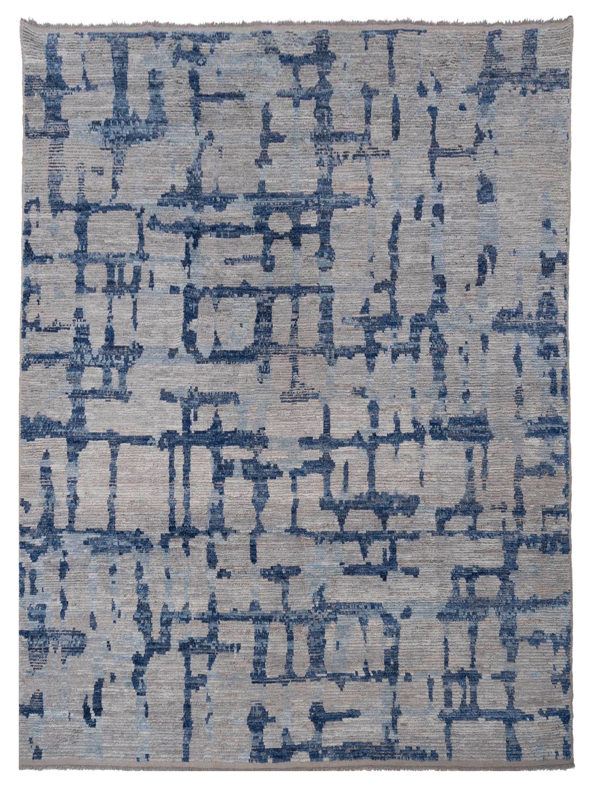 Pasha Atlas  Gray Dark Blue Contemporary