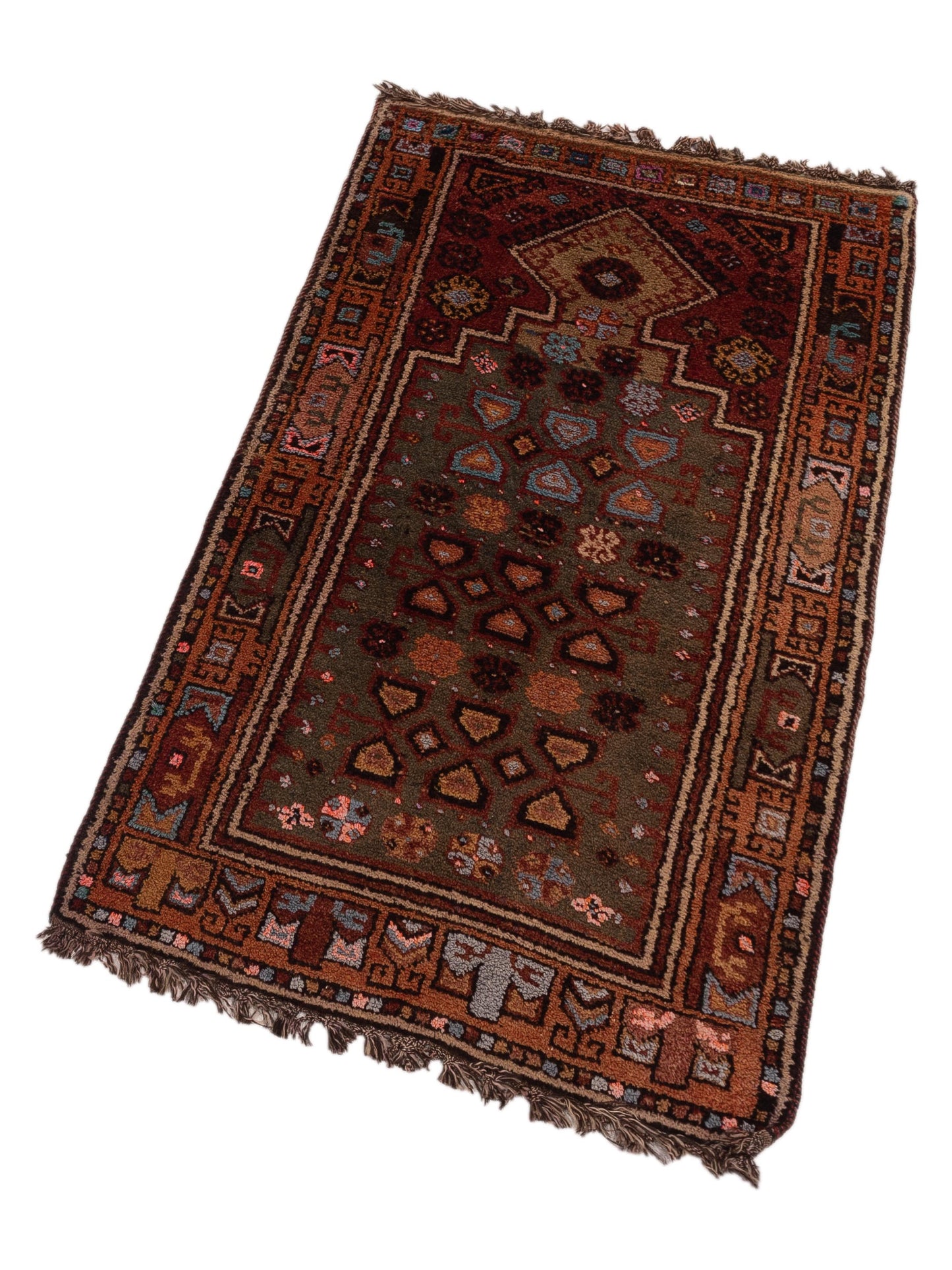 Old Anatolian 148487 Brown Orange 2.8x5 Hand Knotted Rug