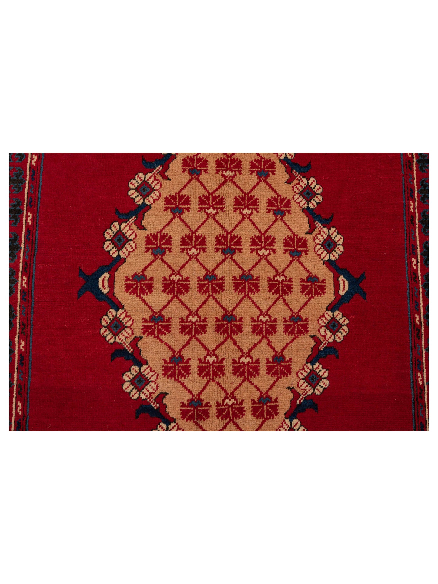 Old Anatolian 148525 Red Ivory 4.6x6 Hand Knotted Rug