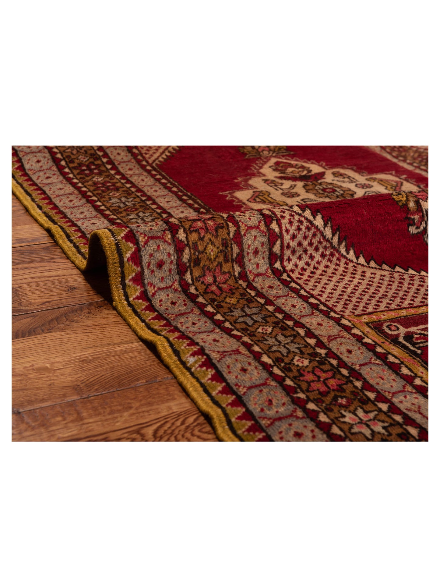 Old Anatolian 148529 Red Brown 3.5x5.7 Hand Knotted Rug