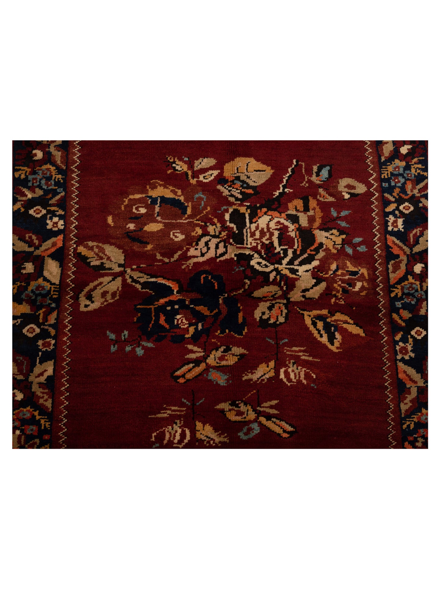 Old Anatolian 148530 Red Navy 3.7x5.9 Hand Knotted Rug