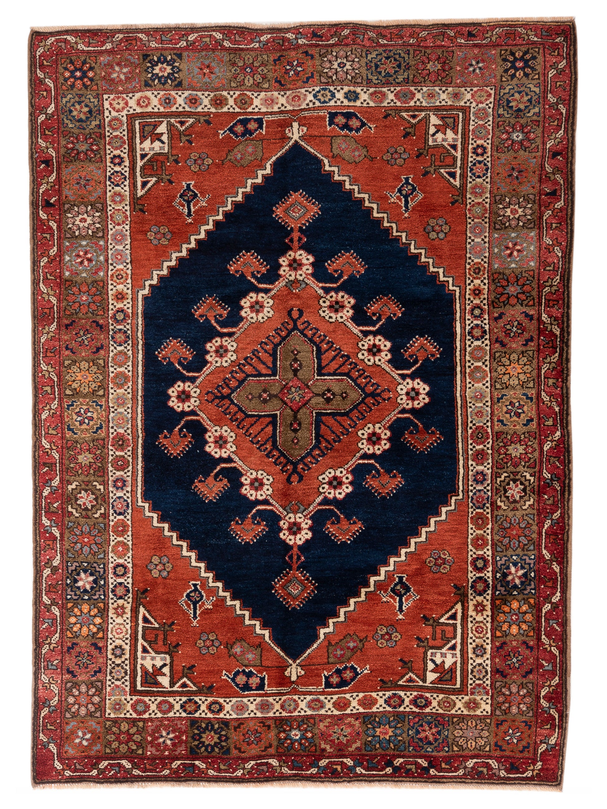 Pasha Old Anatolian  Navy Rust Traditional