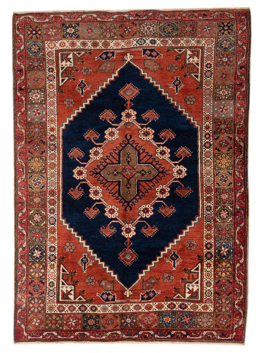Pasha Old Anatolian  Navy Rust Traditional