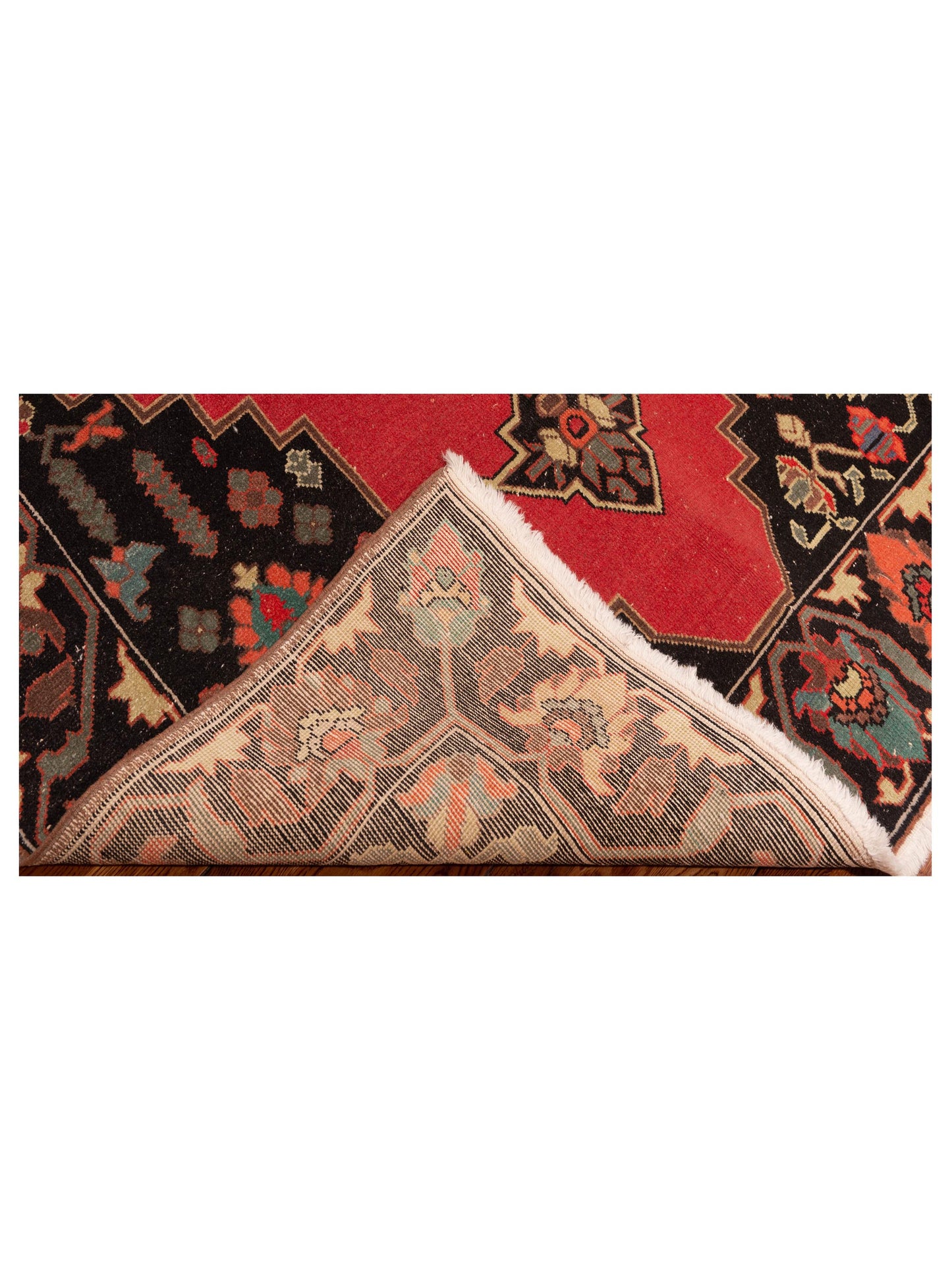 Old Anatolian 148658 Rust Black 5.1x8.3 Hand Knotted Rug