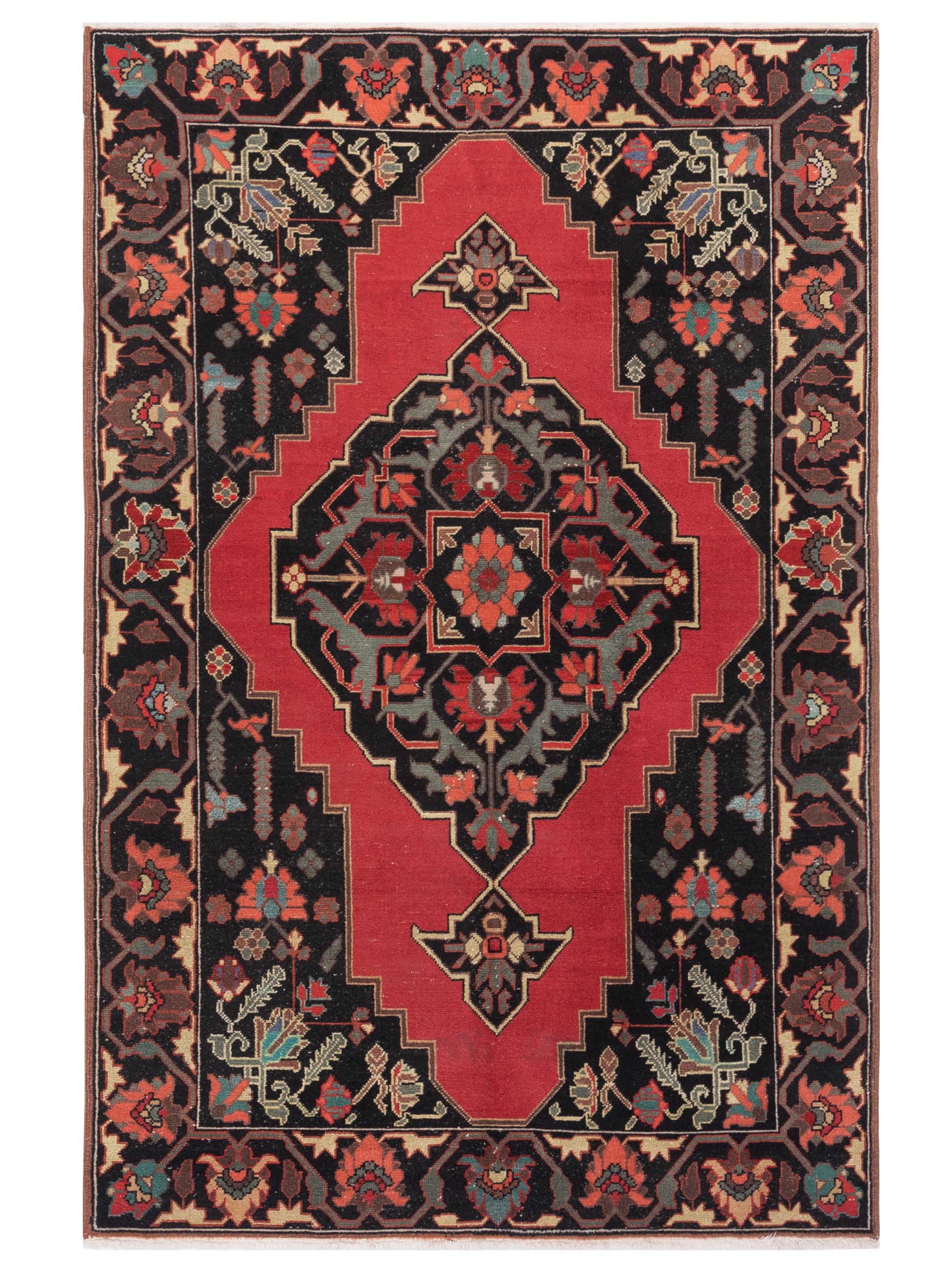 Pasha Old Anatolian  Rust Black Traditional