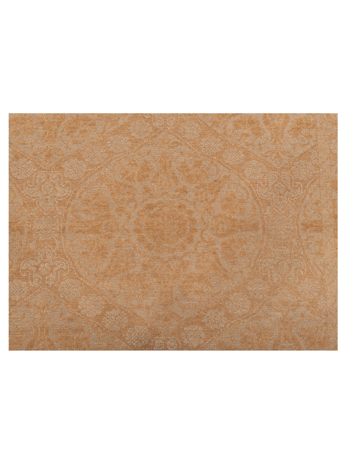Defne Lotus Ivory Gold 4.2x5.11 Hand Knotted Rug