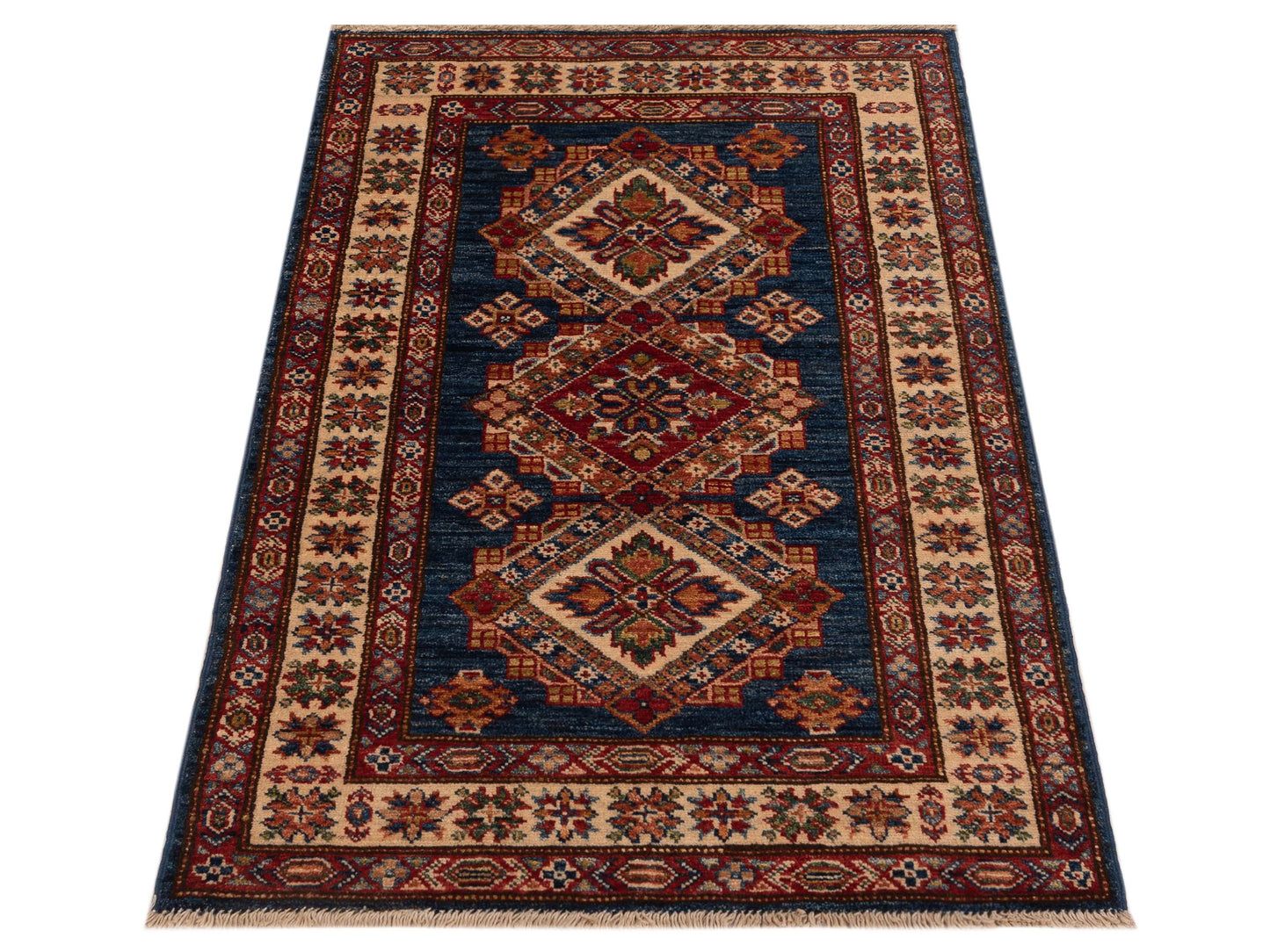 Kars 148960 Navy Ivory 2.7x4.1 Hand Knotted Rug