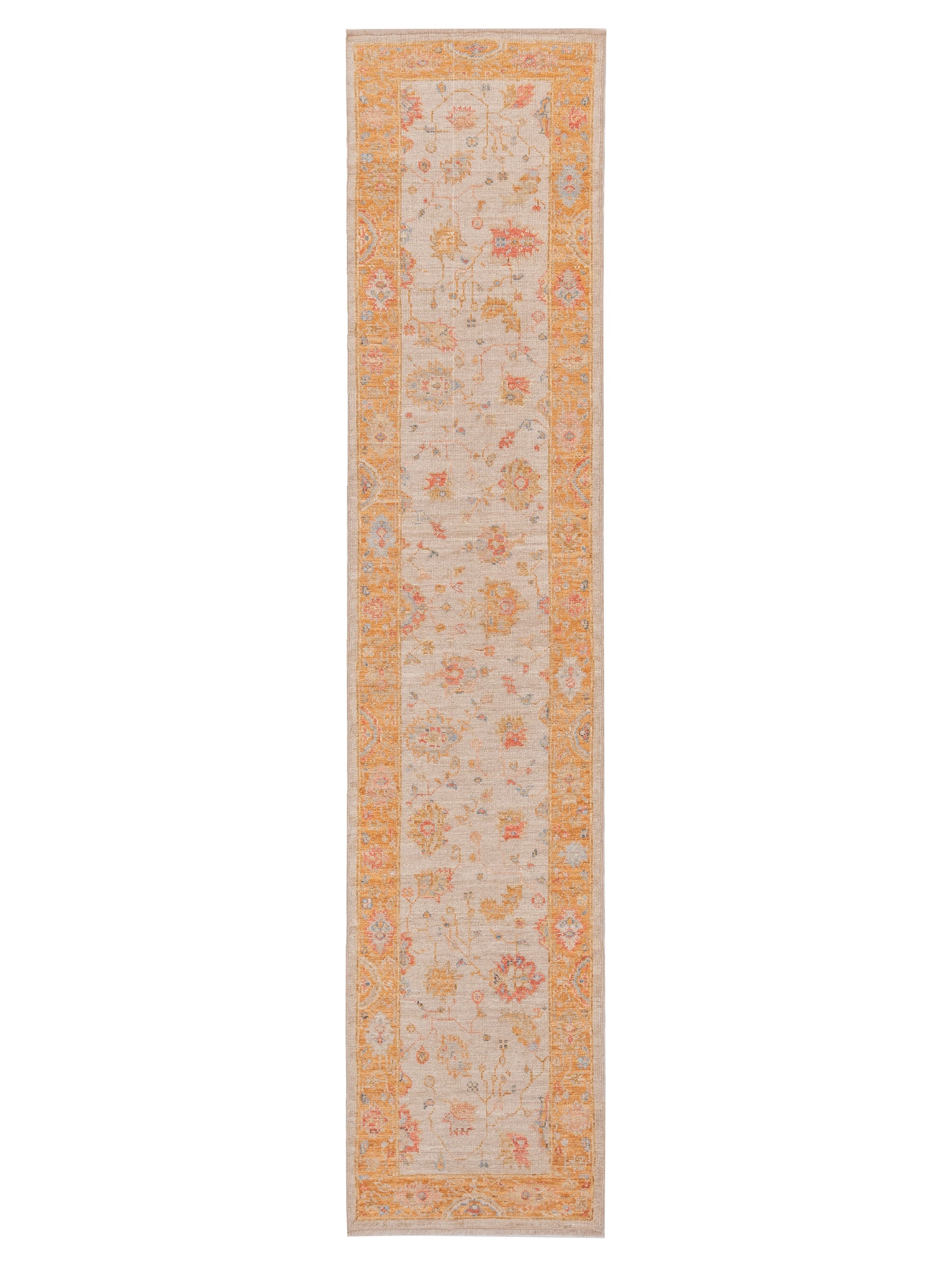 Anadol Angora Oushak  Ivory Orange Traditional