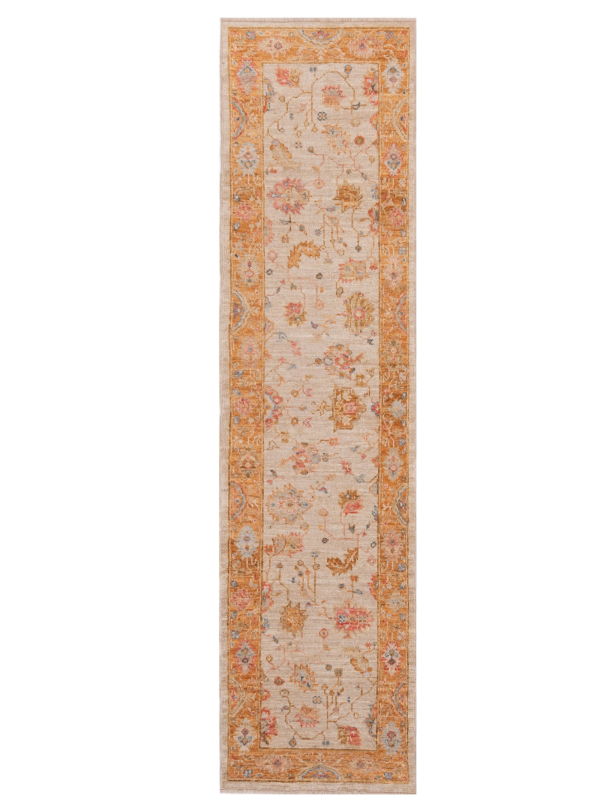 Anadol Angora Oushak  Ivory Orange Traditional