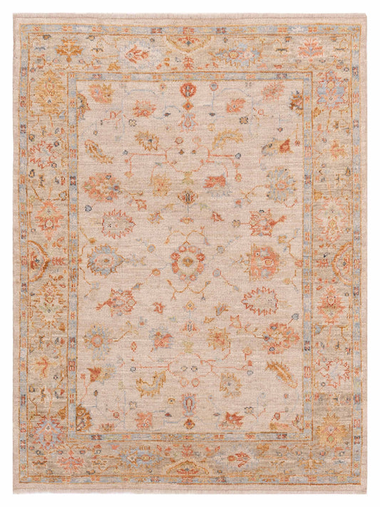 Anadol Angora Oushak  Ivory Silver Traditional