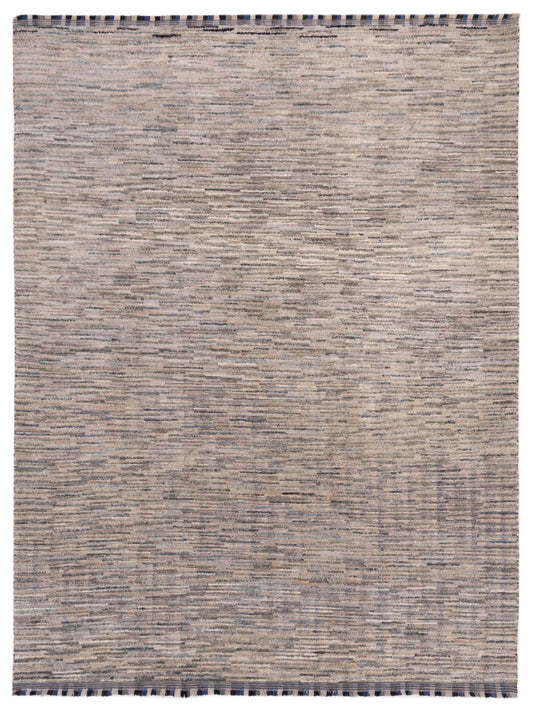 Atlas 149670 Gray Gray 8.8x9.8 Hand Knotted Rug